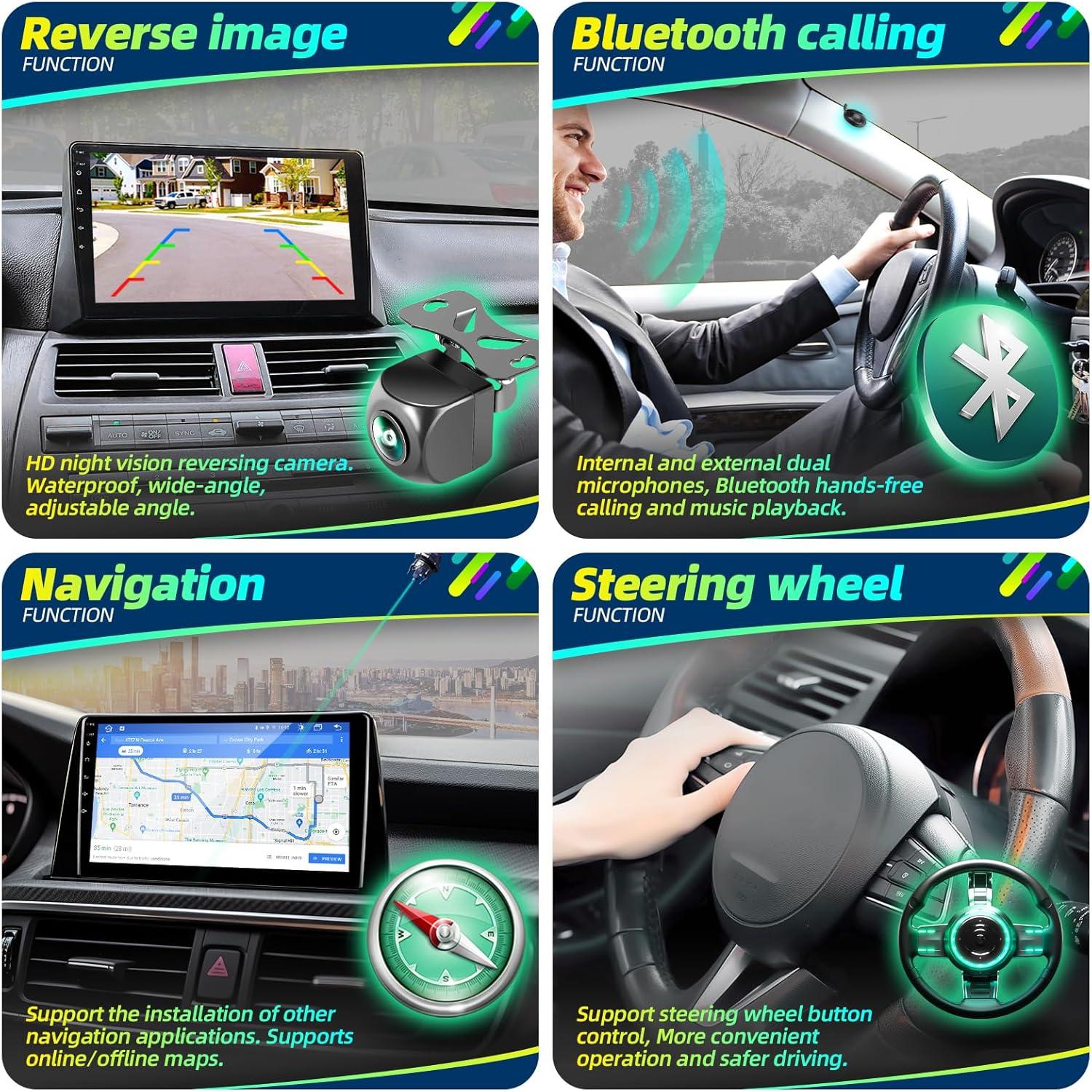 Radio Android 10.2" para Honda Accord 2008-2011 Carplay Bluetooth