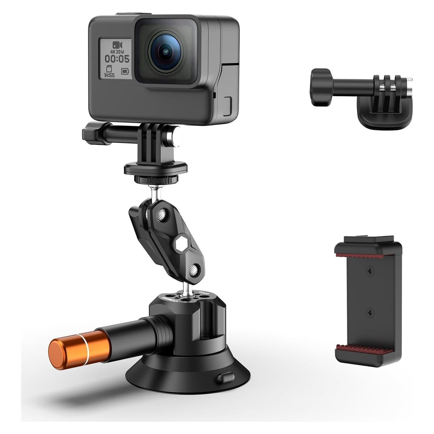 Soporte de Ventosa para Cámara COMAN DP30 3" con Brazo Mágico