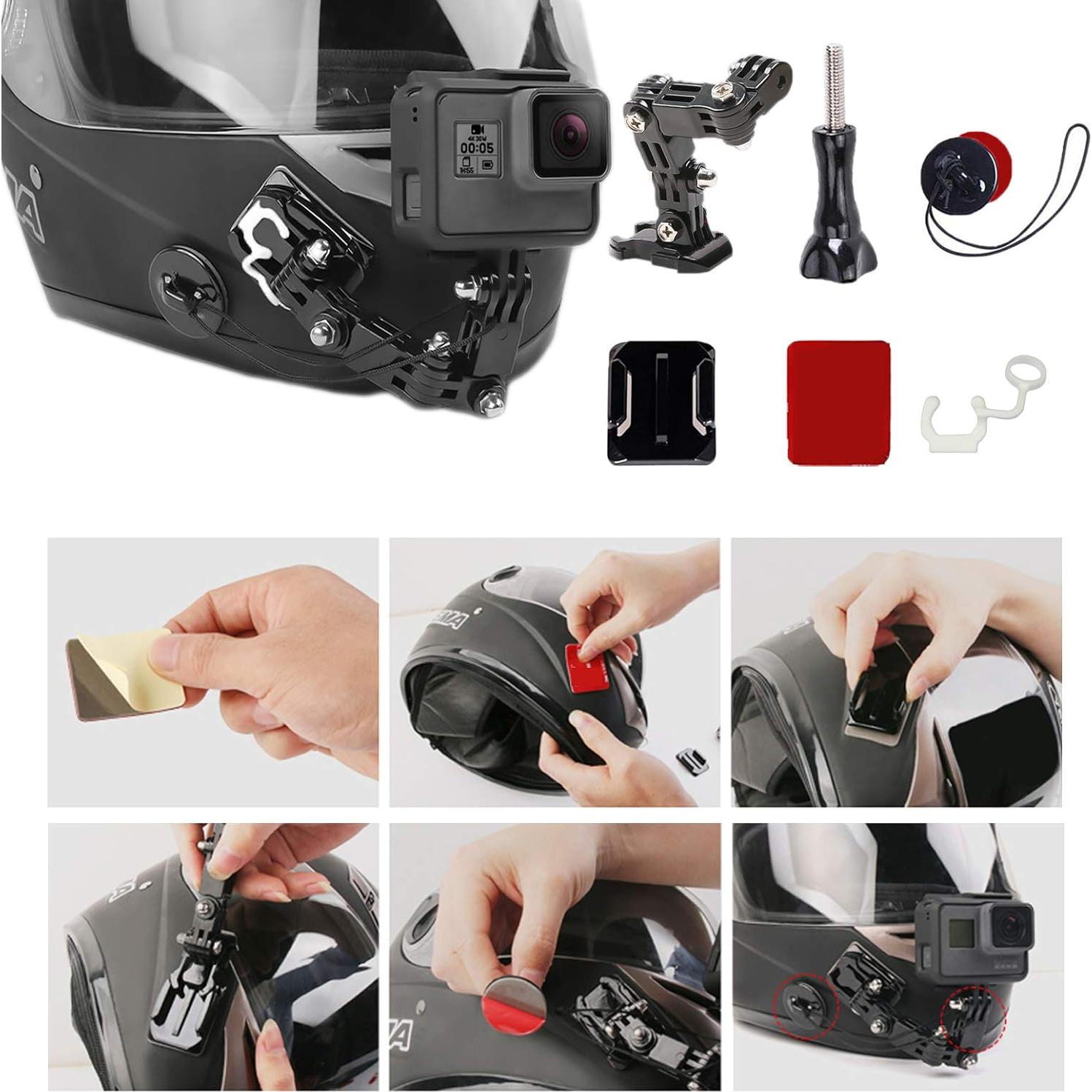 Kit de Montaje para Casco de Motocicleta WLPREOE 34 en 1