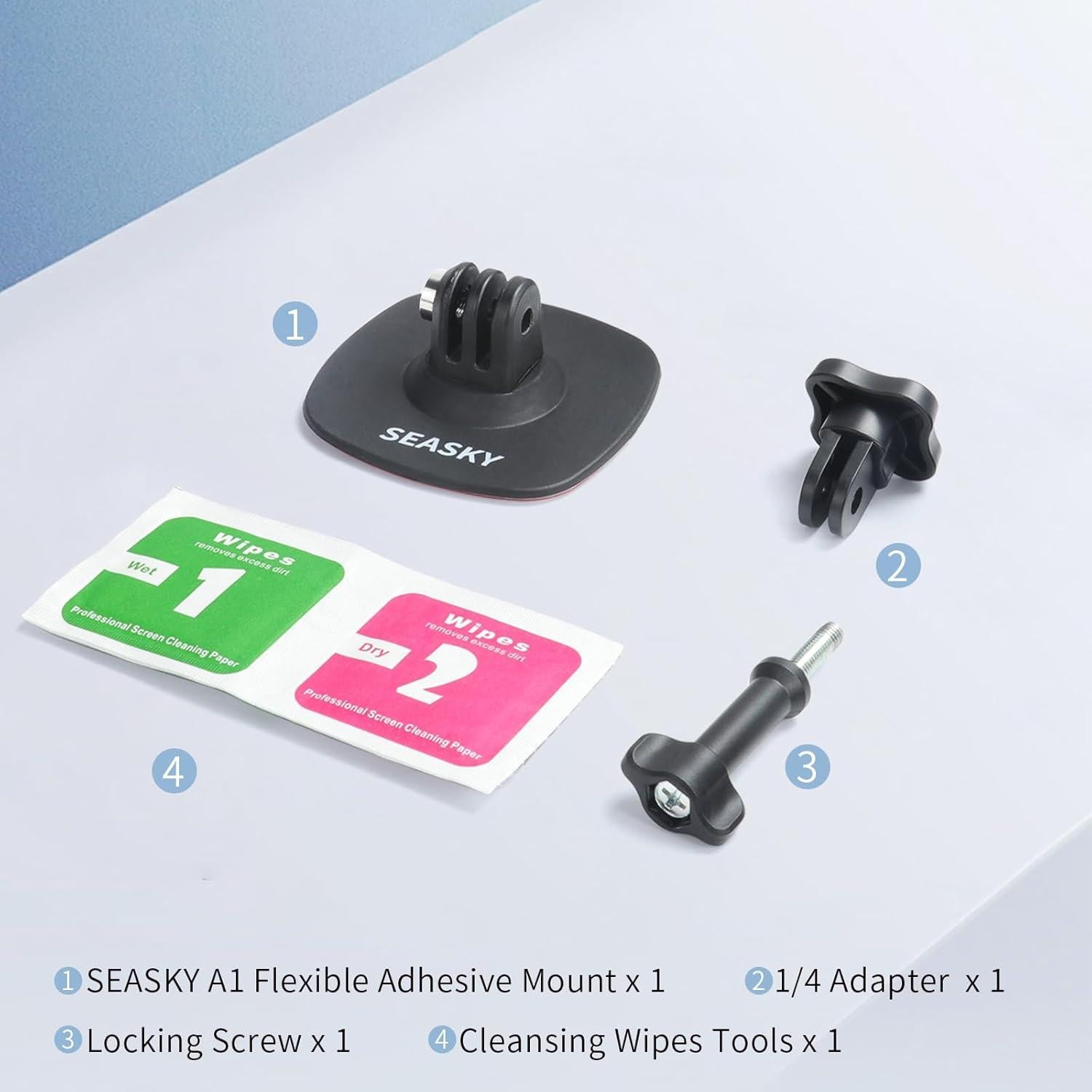 Montaje Adhesivo Flexible SEASKY A1 para Casco - 3M VHB