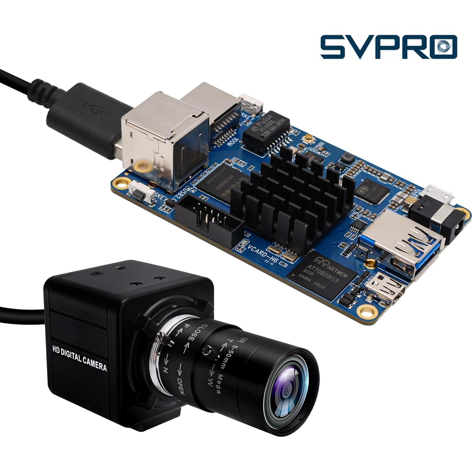 Cámara USB SVPRO 1080P 60fps con Lente Zoom 5-50mm