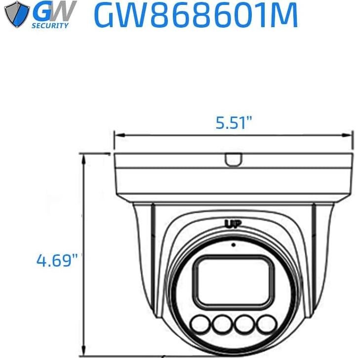 Cámara de Seguridad IP 4K GW Security 8MP Lente Motorizada 5X