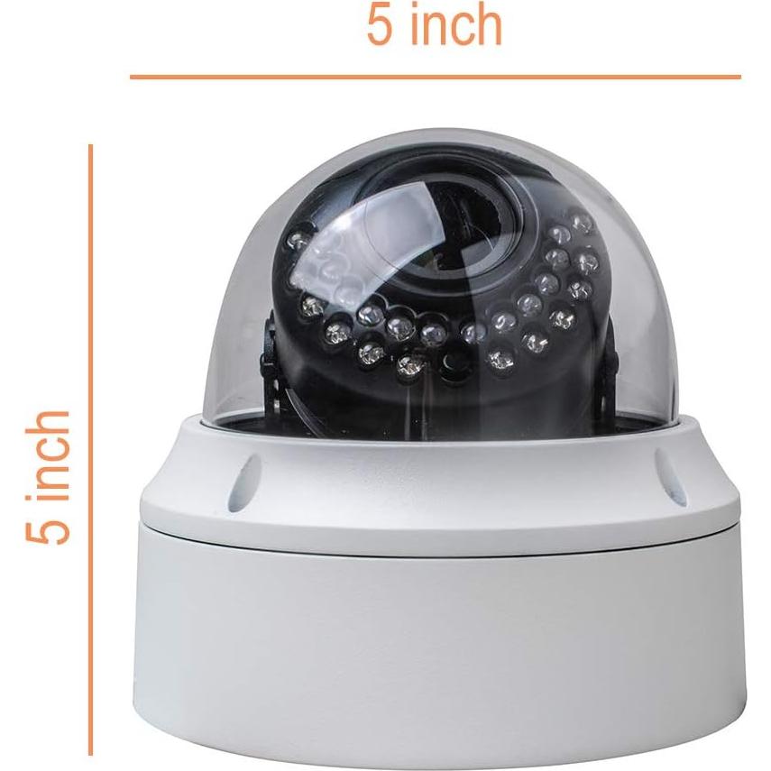 GAWKER 2.8-12mm Varifocal 2.2MP Sensor Lens Dome CCTV Security Camera w/Junction Box,1080P 4in1 HD-TVI Default/AHD/CVI/CVBS Output,IP66 Outdoor/Indoor Surveillance,100ft Smart IR,DC12V/AC24V
