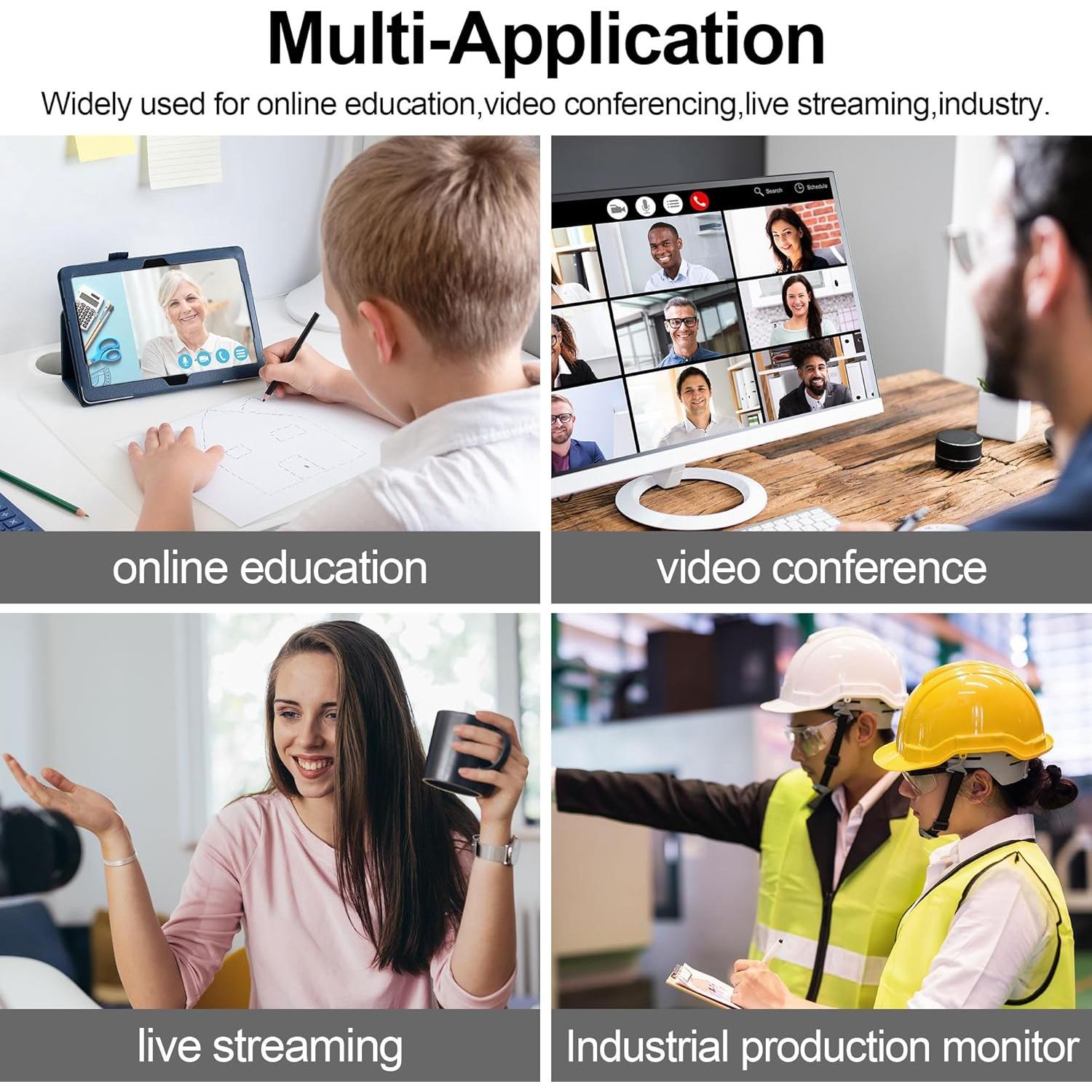 Cámara Web USB 8MP Hotpet con Lente Varifocal 5-50mm