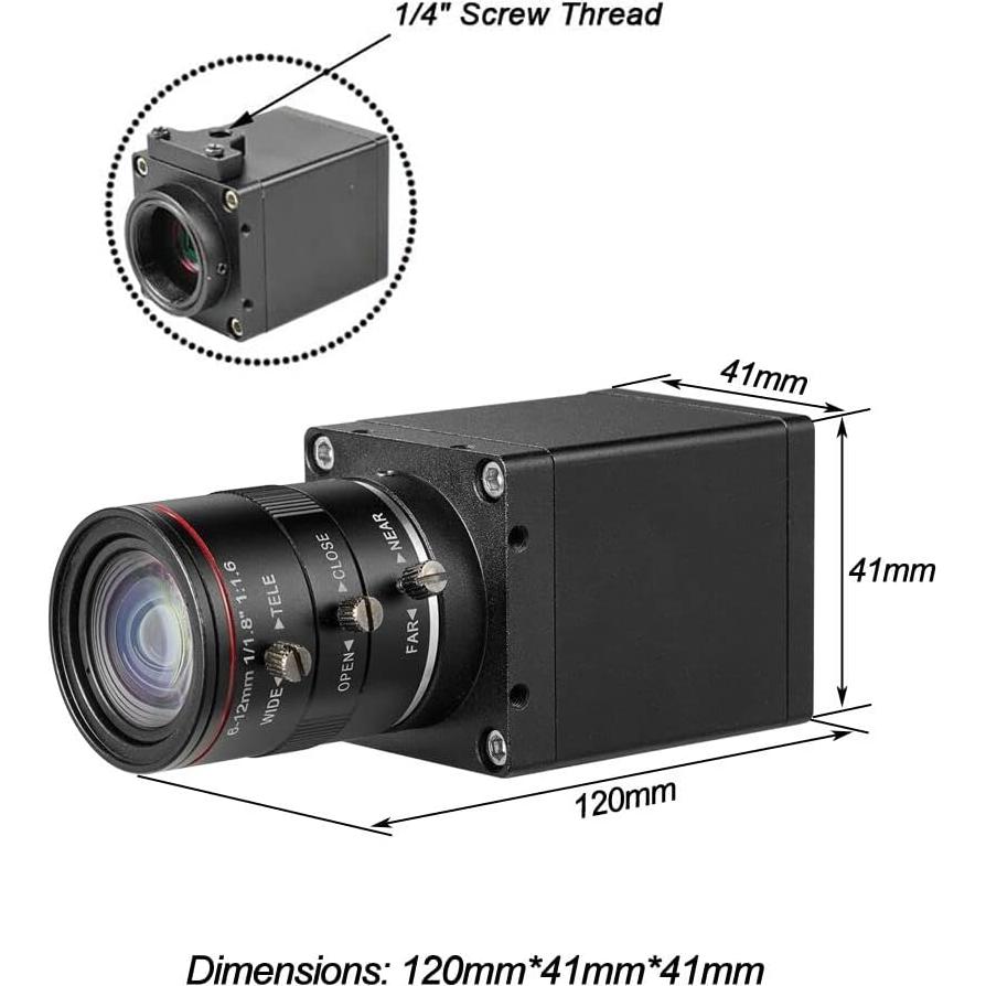 Cámara Digital HD SDTNOVA SHD-0612 1080P 60fps Lente 6-12mm
