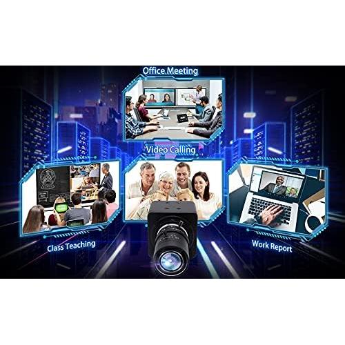 Cámara USB 1080P Webcamera con Micrófono Zoom 5-50mm