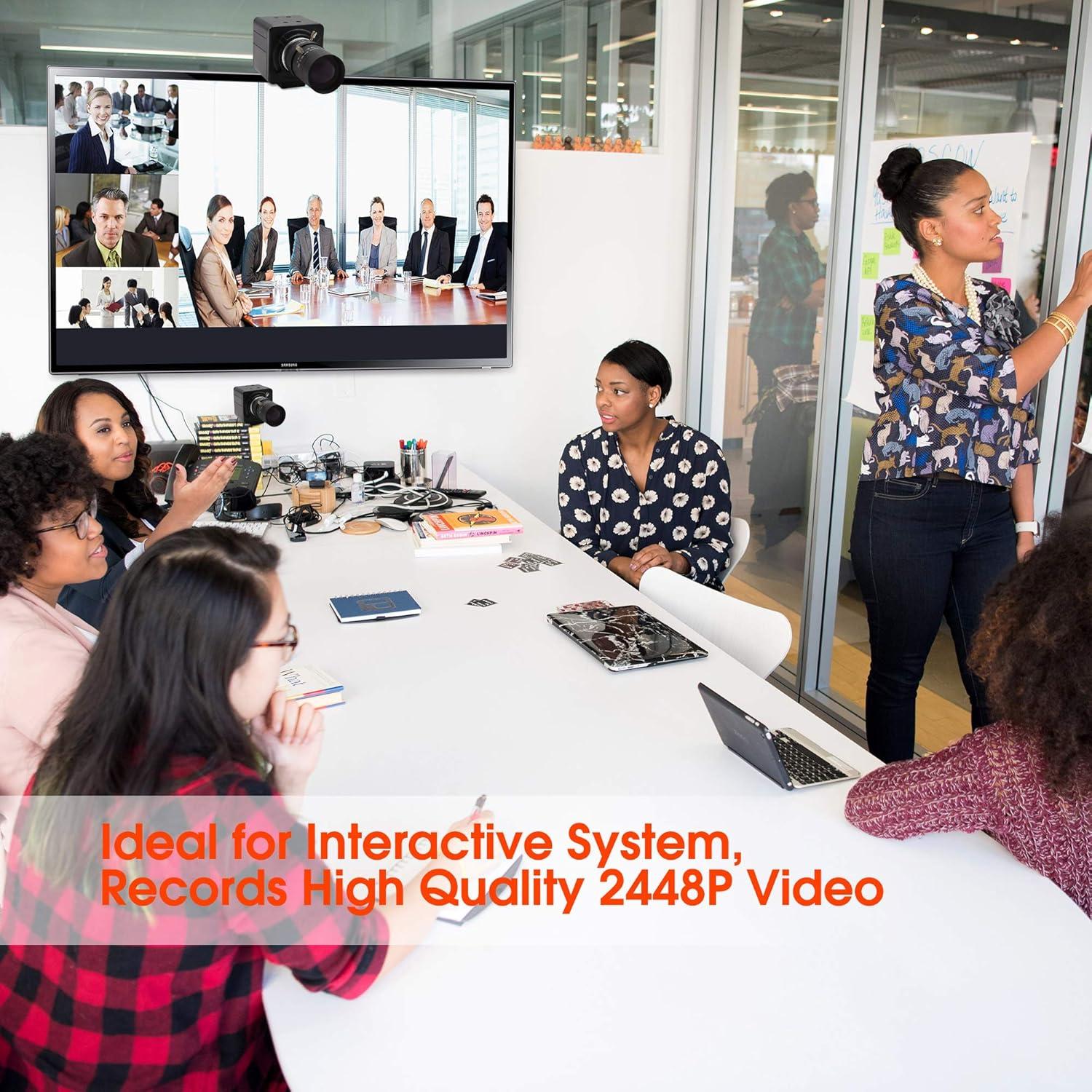 Cámara Web 8MP Hotpet Lente Varifocal 5-50mm USB