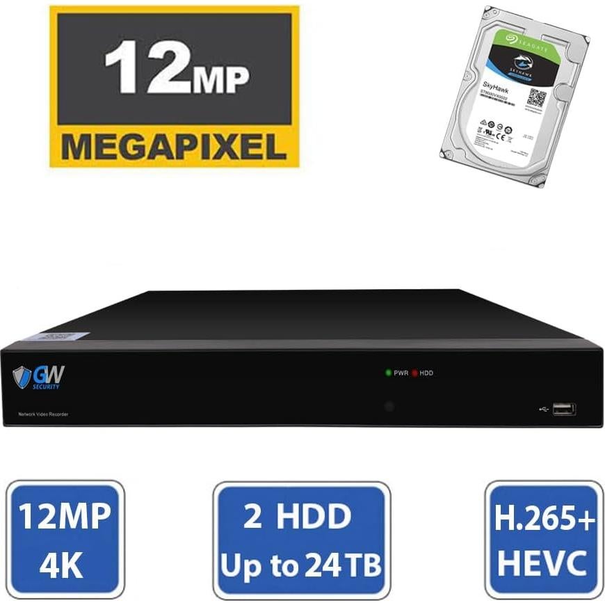 Sistema de Cámara de Seguridad GW Security 4K 8MP 16 Canales