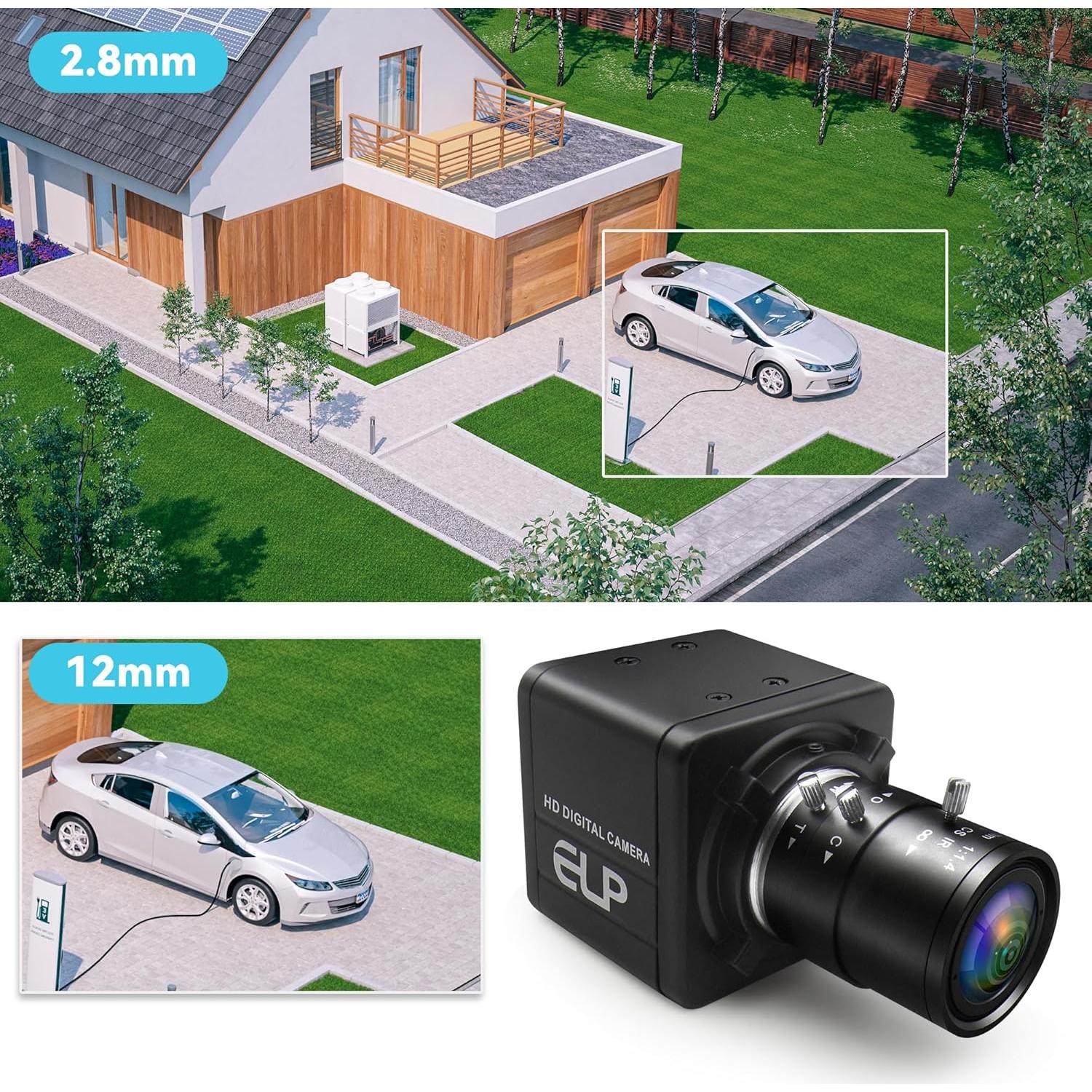 Cámara USB 8MP Magnolia con Lente Varifocal 2.8-12mm