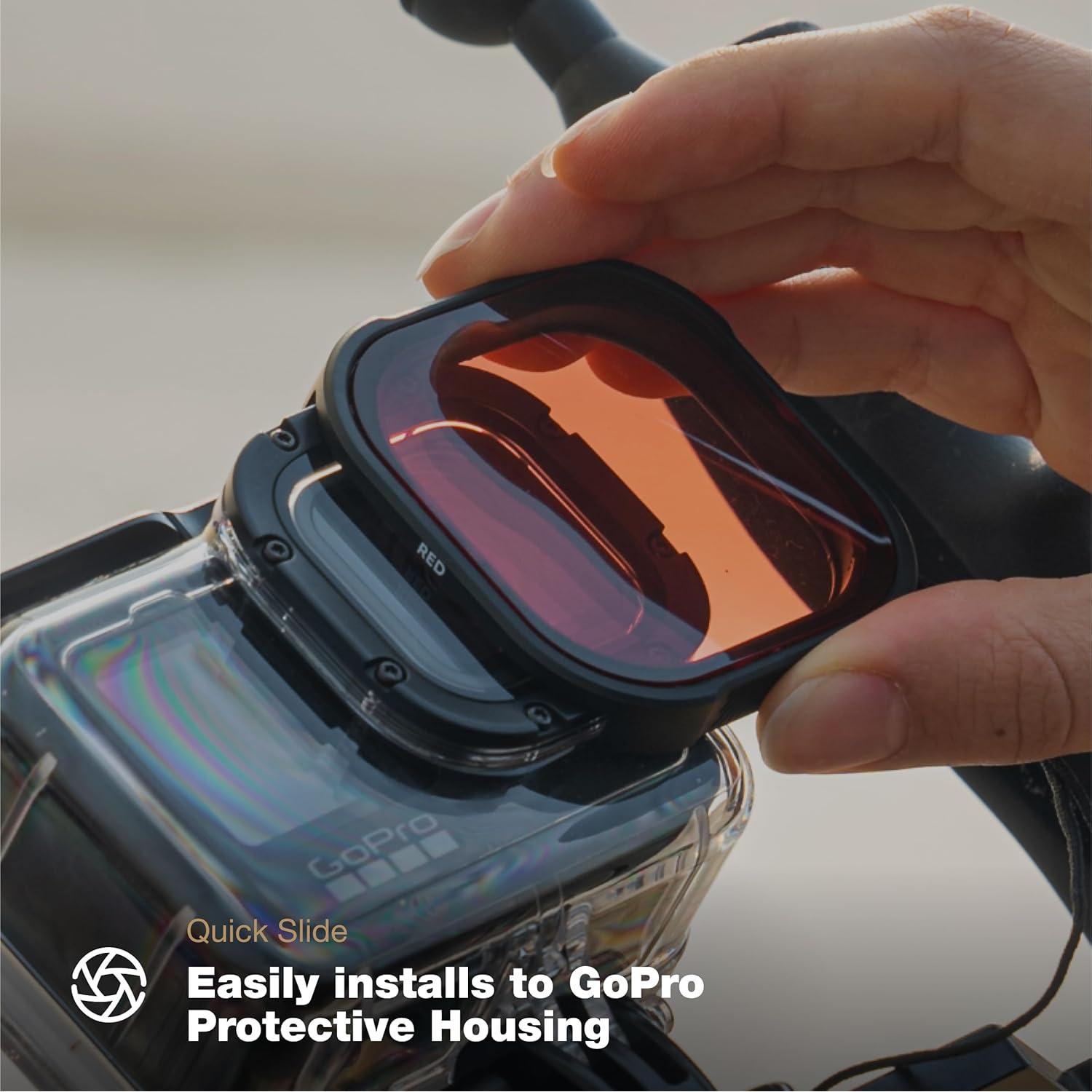 Filtro Rojo PolarPro 3-Pack para GoPro Hero9-13 - Subacuático