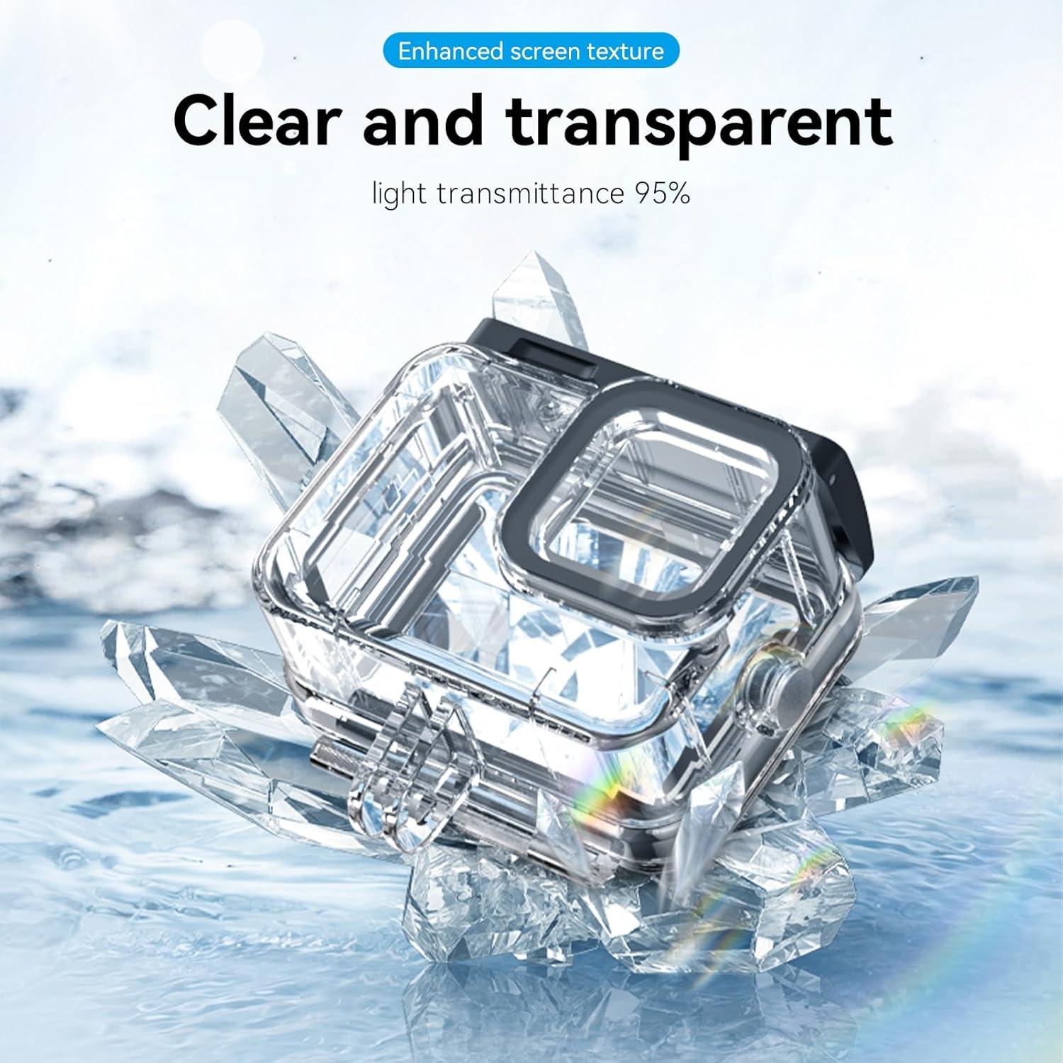 Funda Impermeable TELESIN para GoPro Hero 13/12/11/10/9 hasta 60m