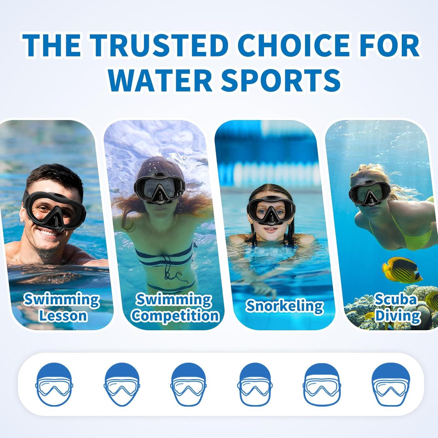 Máscara de Esnórquel Body+ 1397 para Adultos con Correa Ajustable