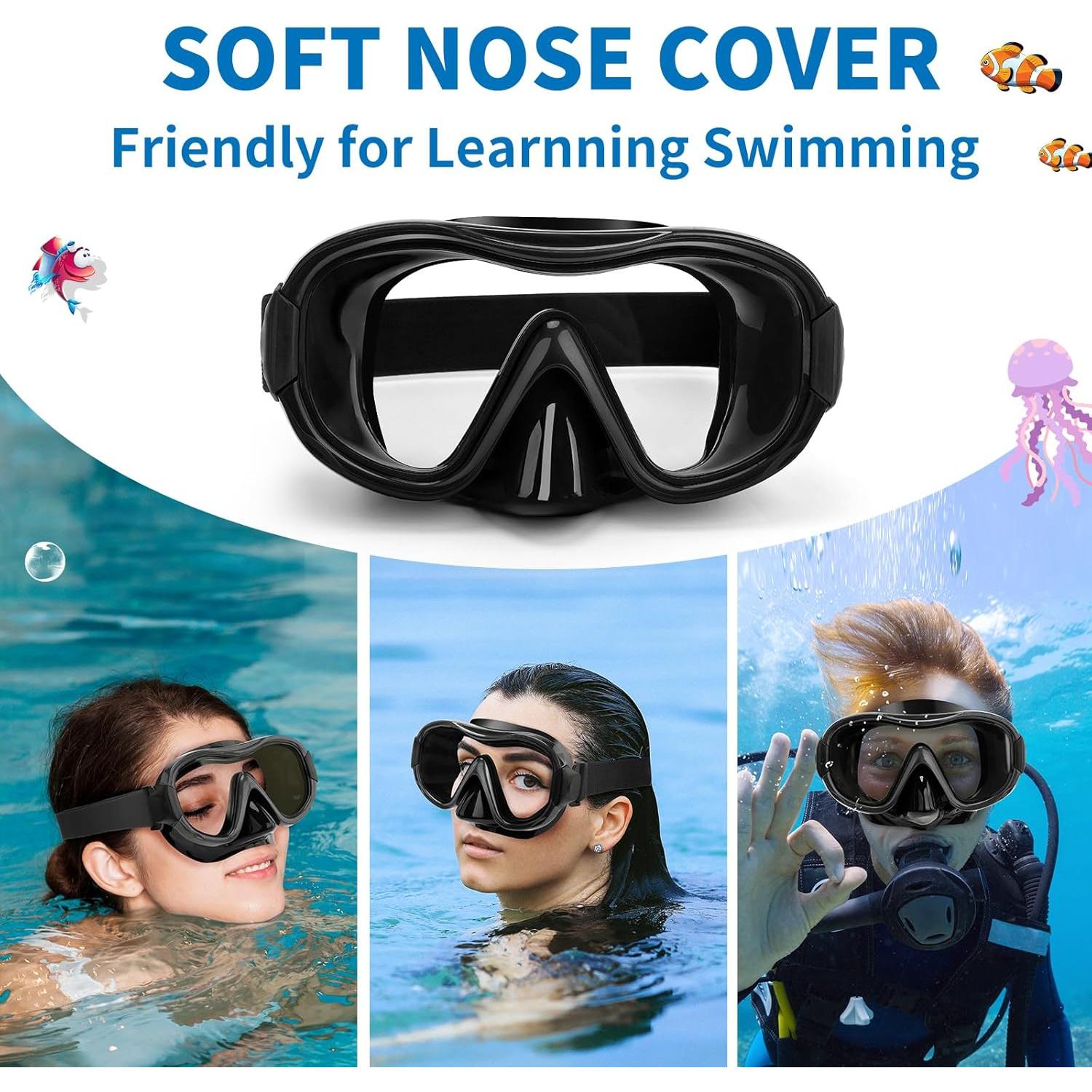 Máscara de Esnórquel Body+ 1397 para Adultos con Correa Ajustable