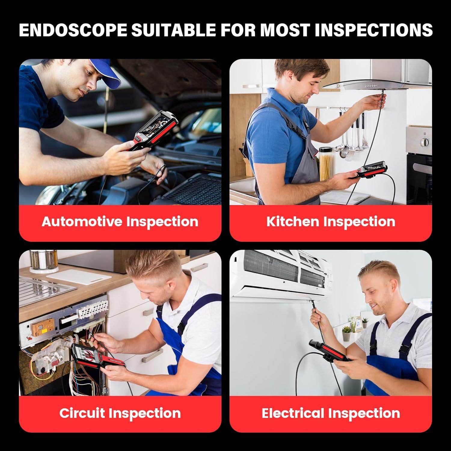 Cámara Endoscópica TGJOR Doble Lente 1080P 5m con Luz