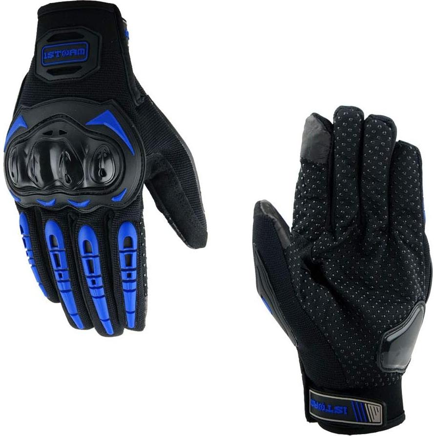 Casco de Motocross 1Storm JH601 Mediano Negro con Gafas y Guantes