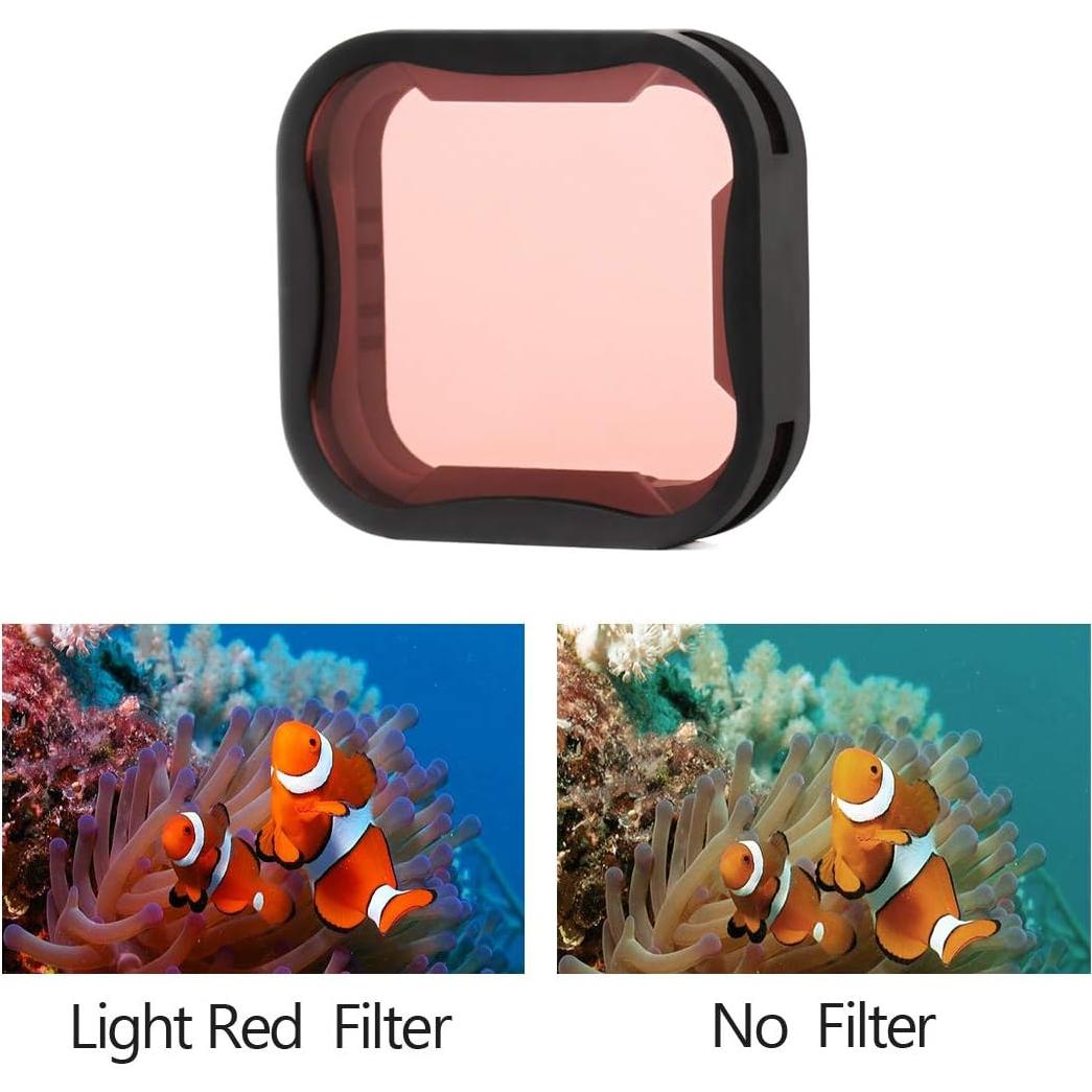 Juego de Filtros de Lente SOONSUN para GoPro Hero 5 6 7 - ND8, Rojo, Magenta