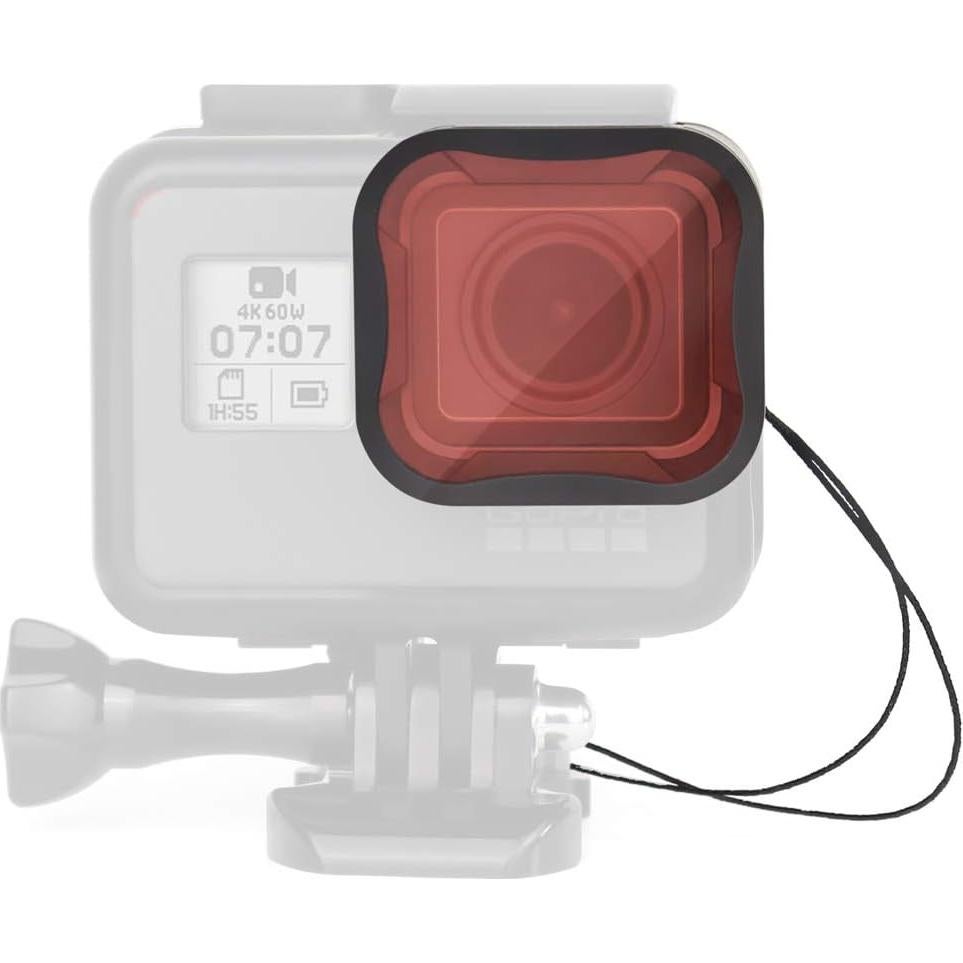 Juego de Filtros de Lente SOONSUN para GoPro Hero 5 6 7 - ND8, Rojo, Magenta