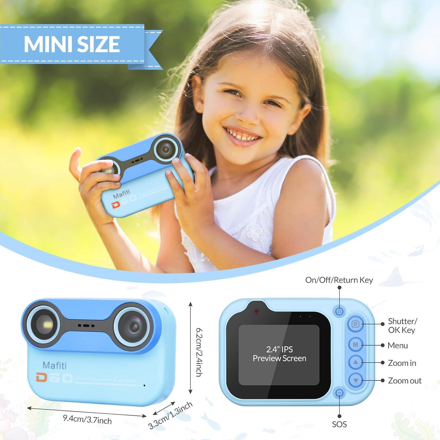 Cámara Acuática Impermeable Mafiti D60 26MP Azul 1080P HD