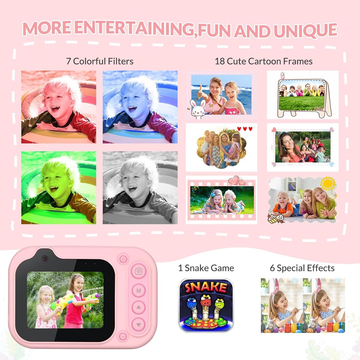 Cámara Acuática Impermeable Mafiti D60 Rosa 26MP 1080P