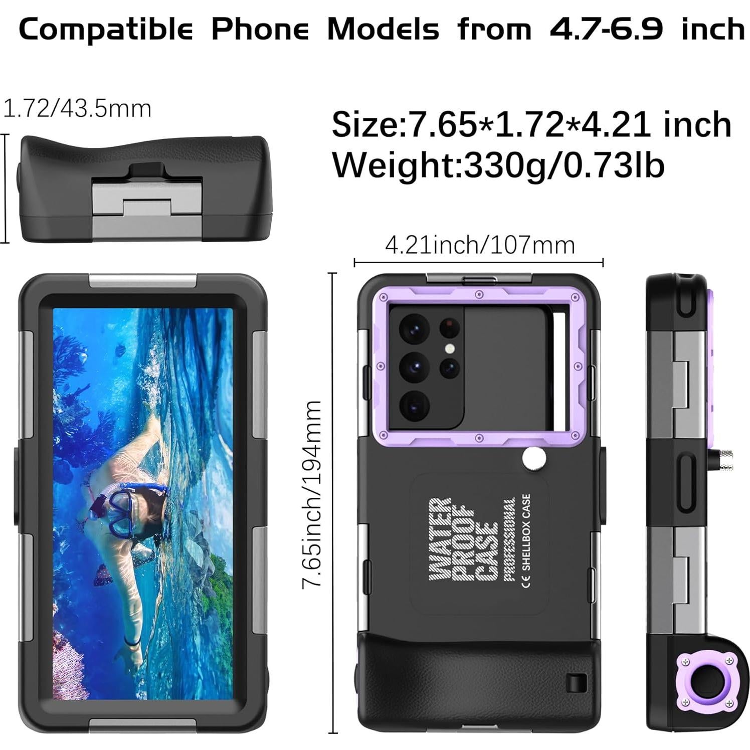 Funda de Buceo Impermeable ASKCFENV para iPhone y Samsung