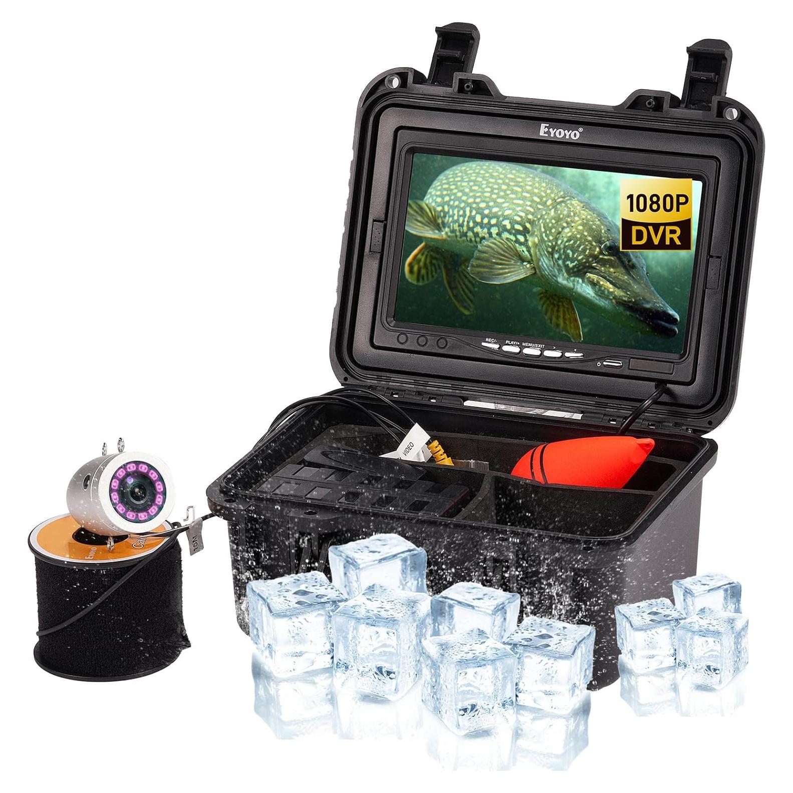 Cámara de Pesca Submarina Eyoyo 1080P con Monitor 7" y DVR