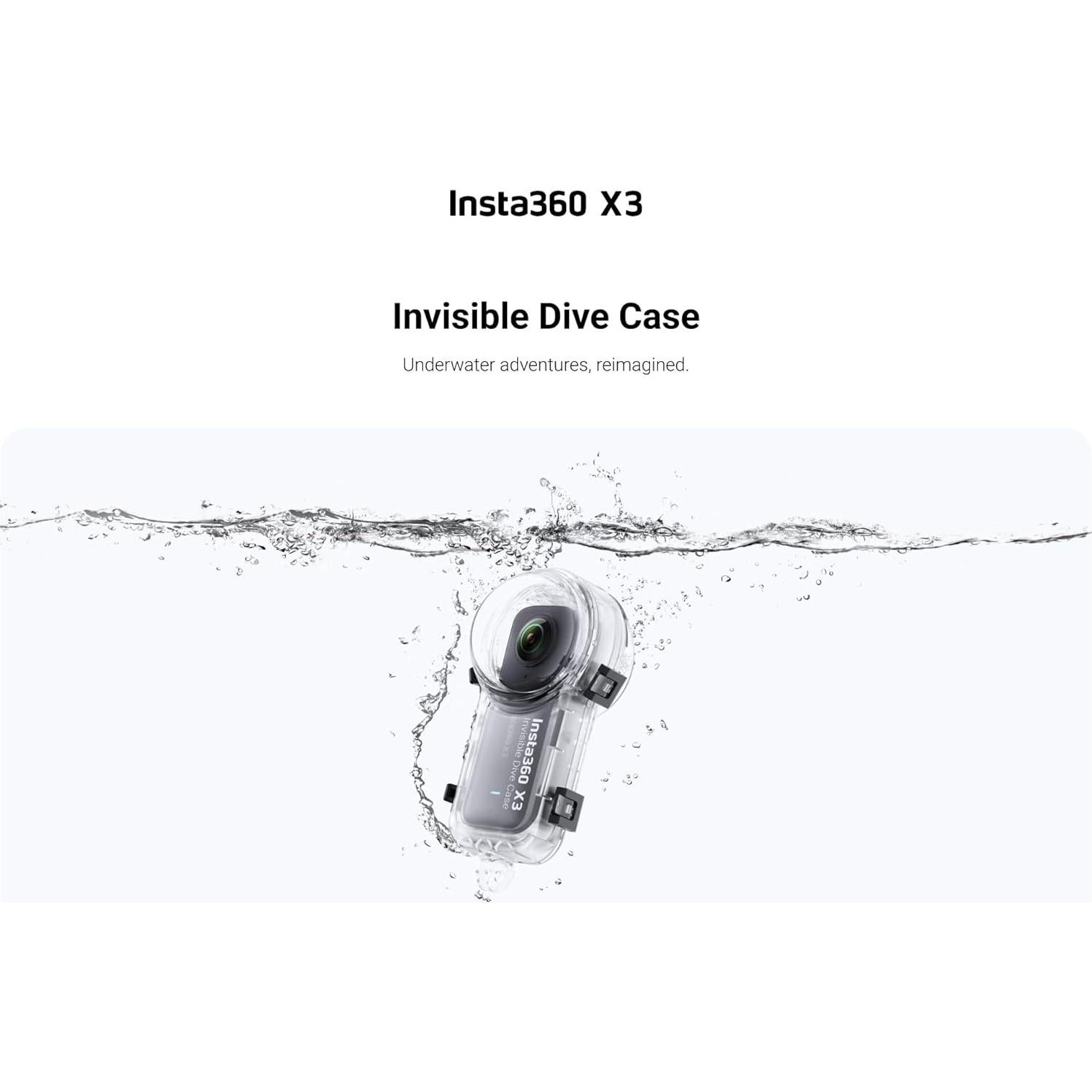 Funda de Buceo Invisible Insta360 X3 - Impermeable 50m
