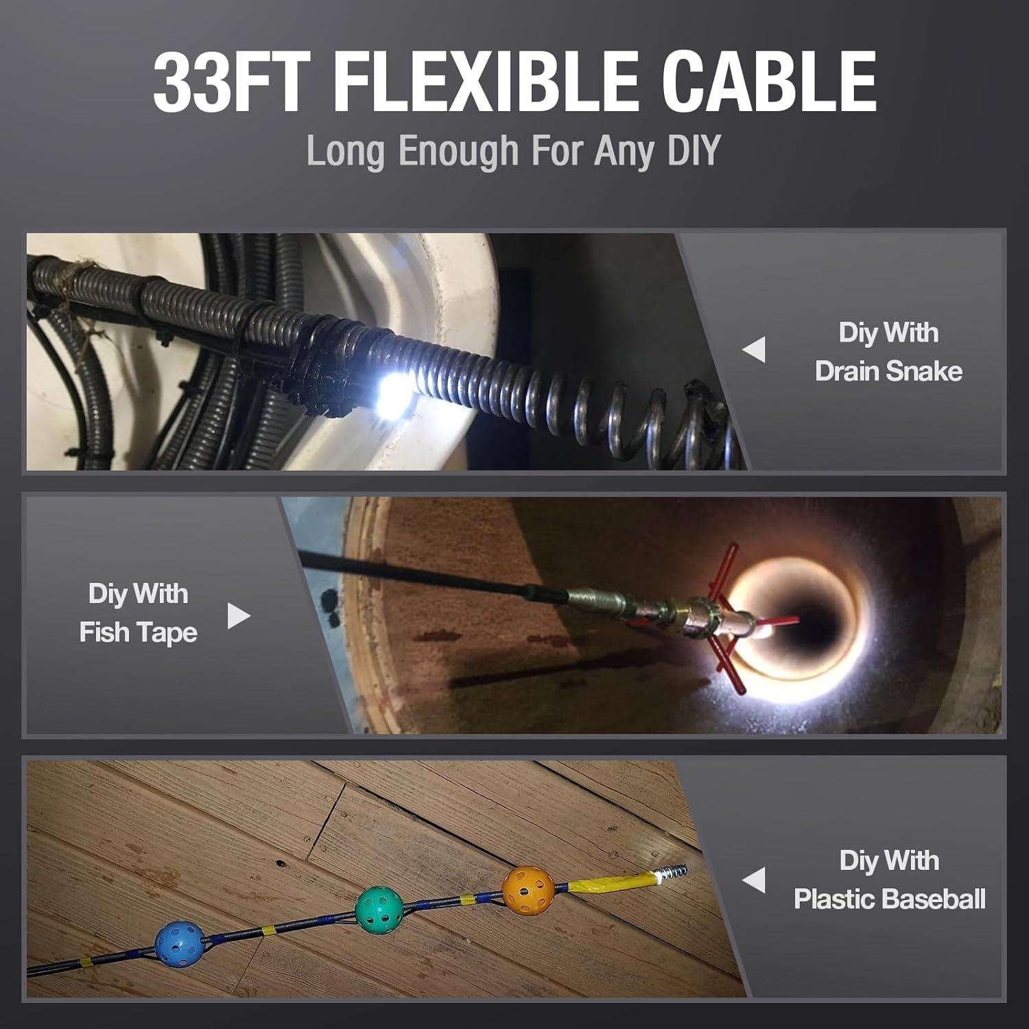 Cámara de Endoscopio Teslong 10m USB-C con 8 Luces LED