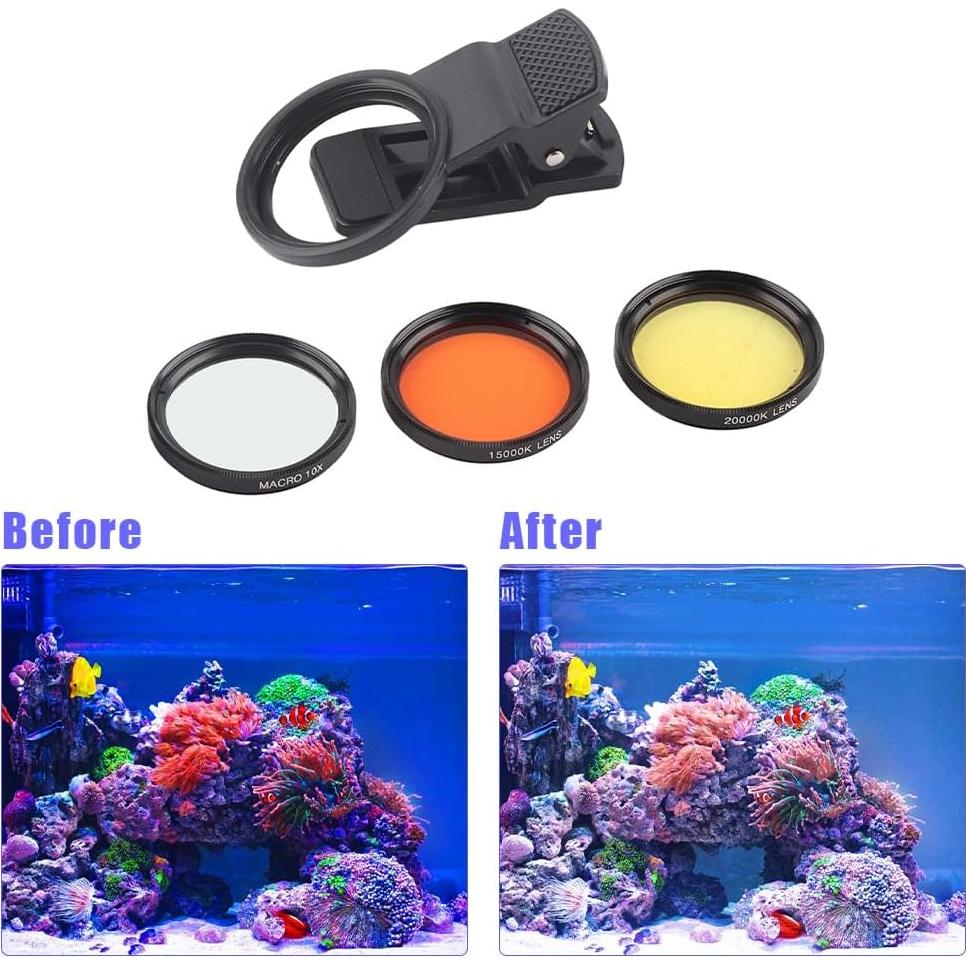 Lente de Fotografía Submarina Tiiyee para Smartphone con Filtros