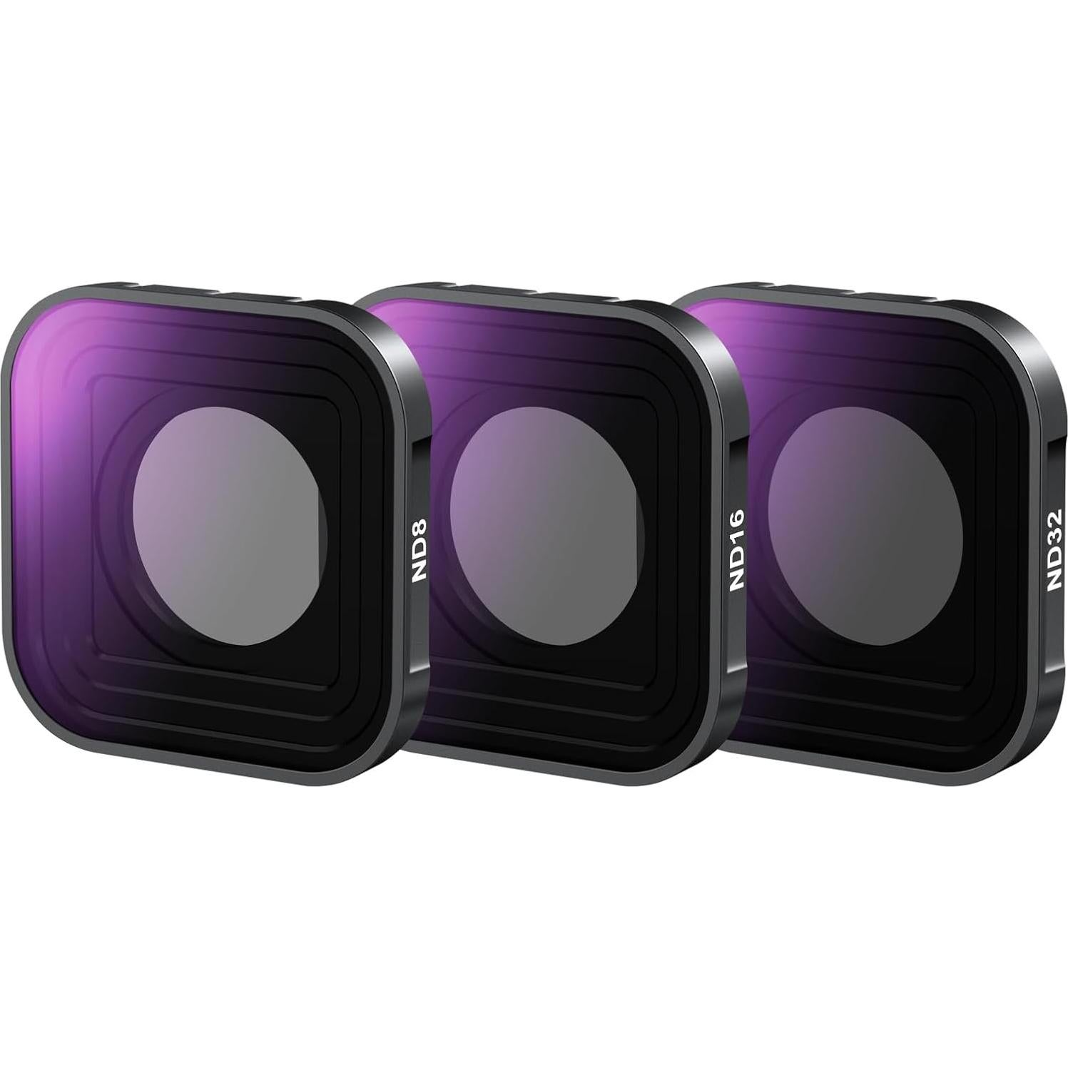 Juego de Filtros ND NEEWER para GoPro Hero 9-13, Vidrio HD