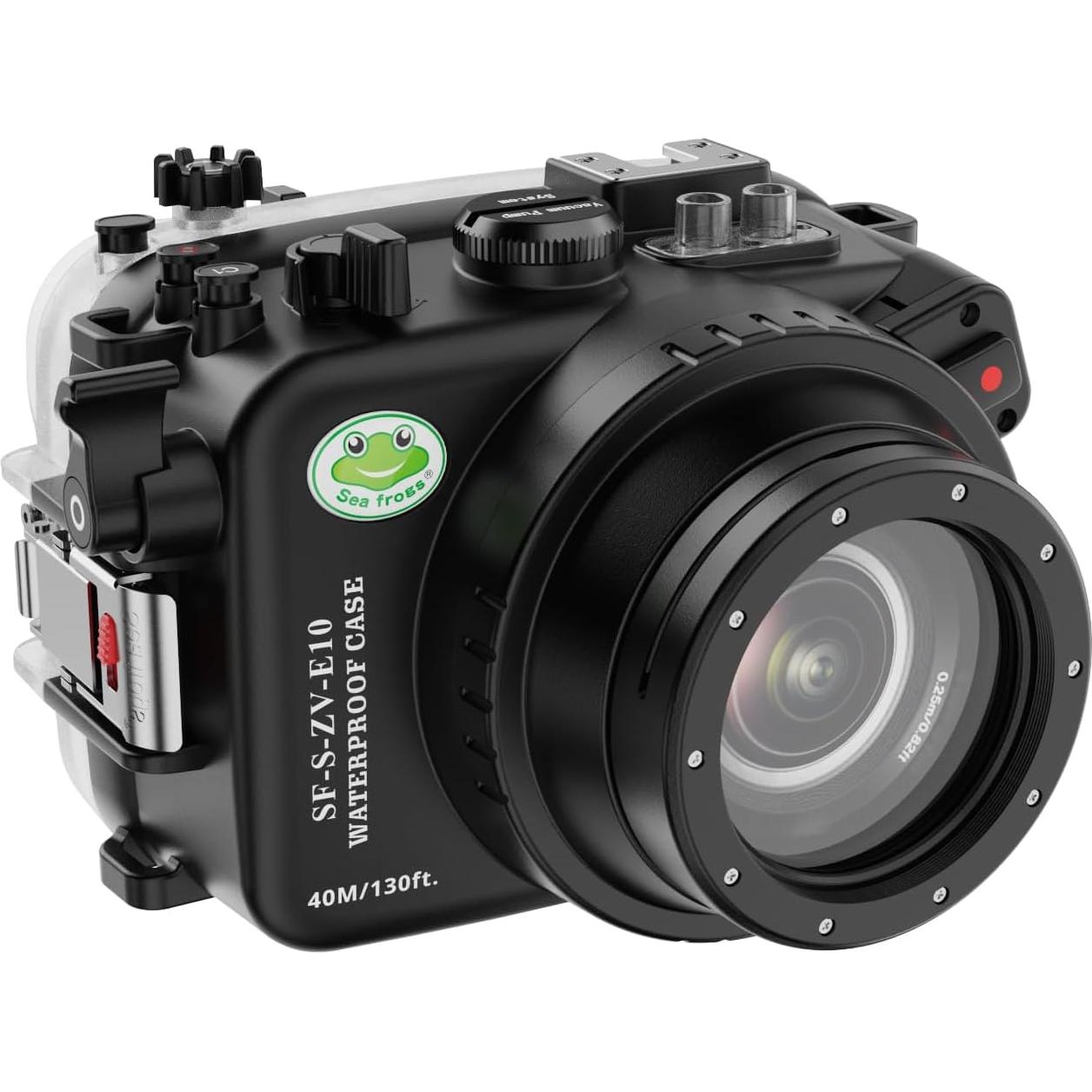Carcasa impermeable Sea Frogs para cámara Sony ZV-E10 40m