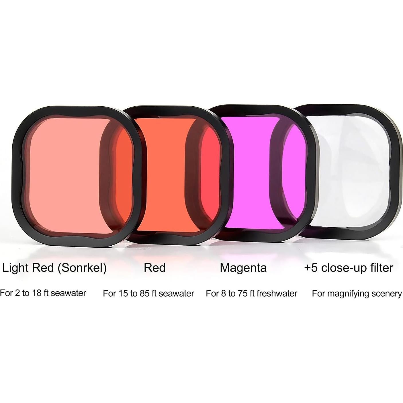 Filtros de Buceo Submarinos SOONSUN para GoPro Hero 8-13