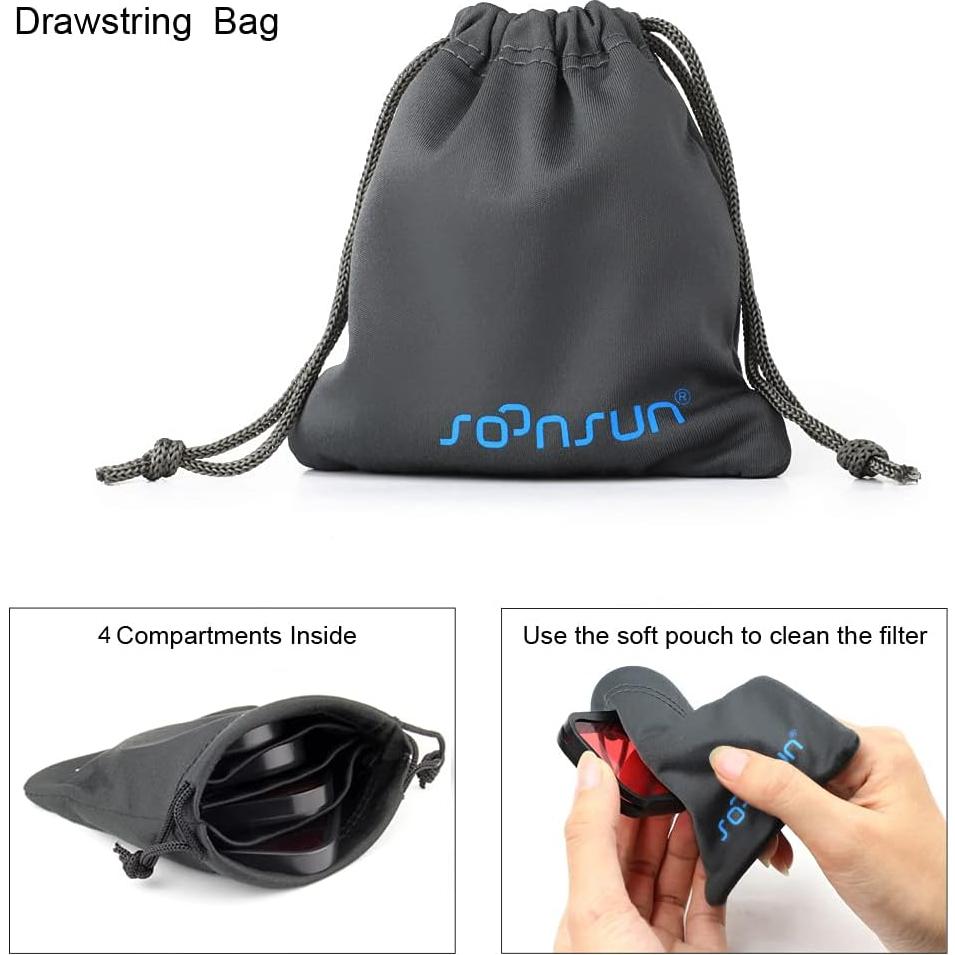 Filtros de Buceo Submarinos SOONSUN para GoPro Hero 8-13