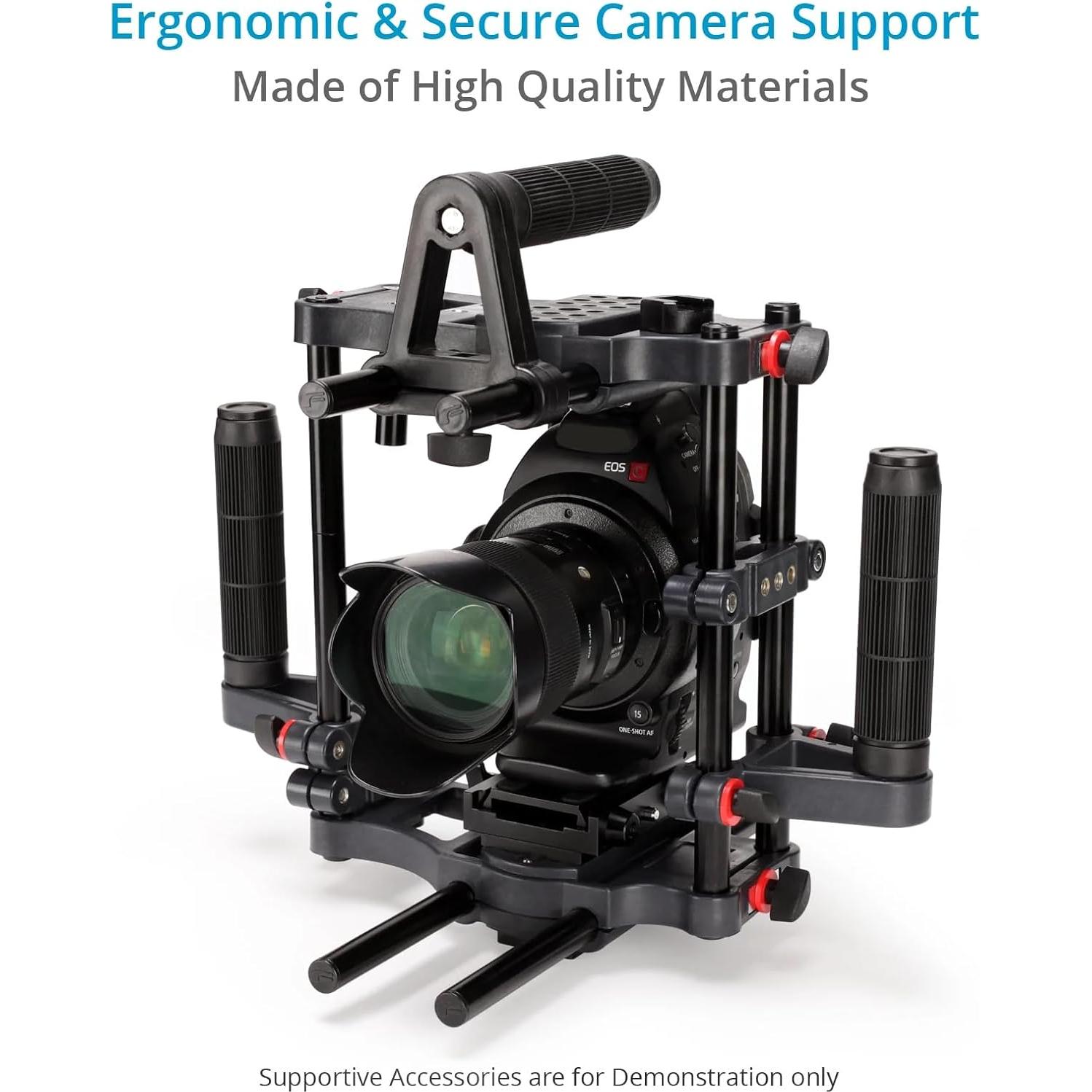 Jaula de Cámara DSLR FILMCITY FC-CTH con Mangos Ajustables