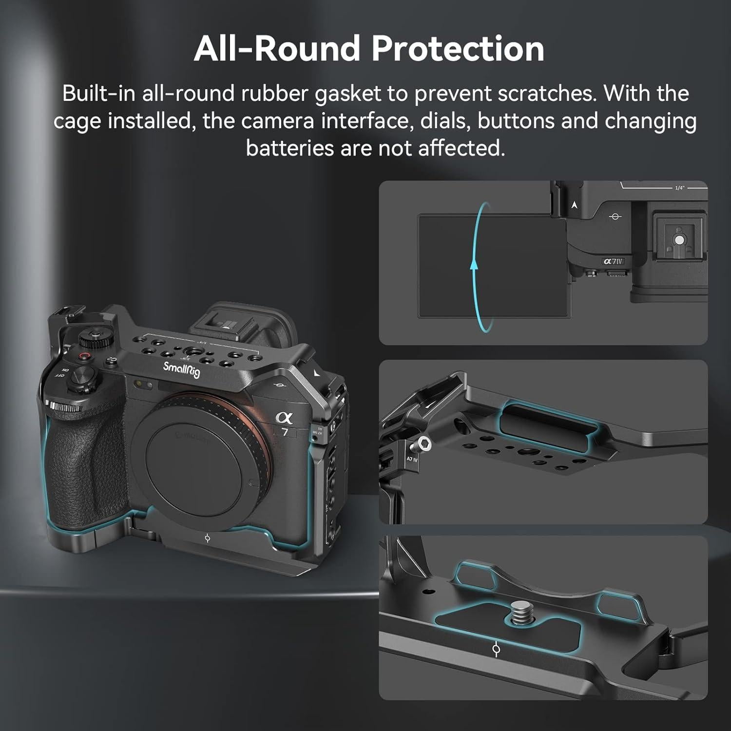 Jaula Completa PequeñoRig 3667 para Sony A7R V/IV/S III/A1