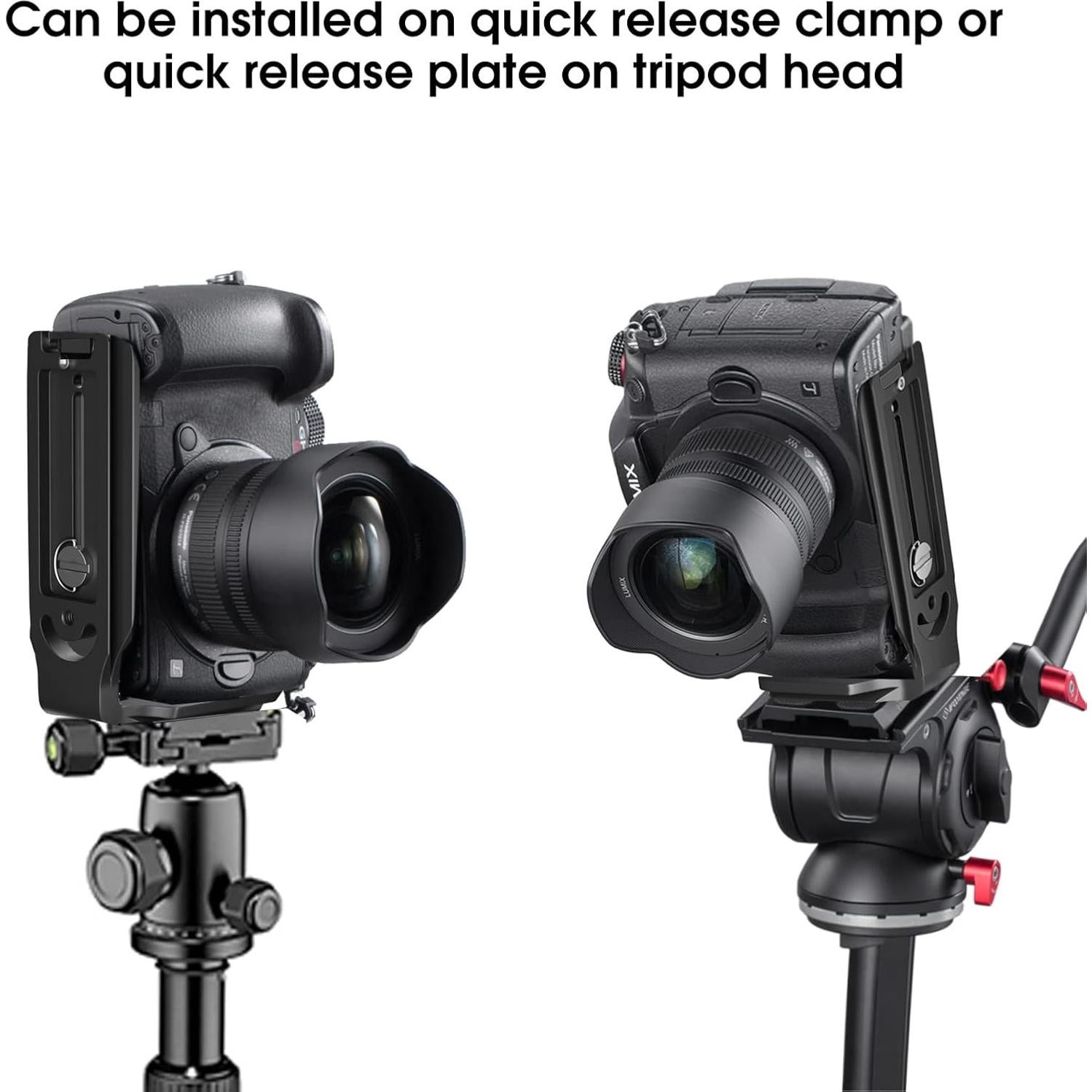 Soporte en L para cámara DSLR Vikii VE11 con liberación rápida