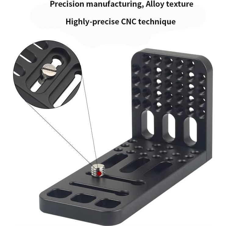 Soporte en L DINESK para Cámara Profesional con Placa Queso