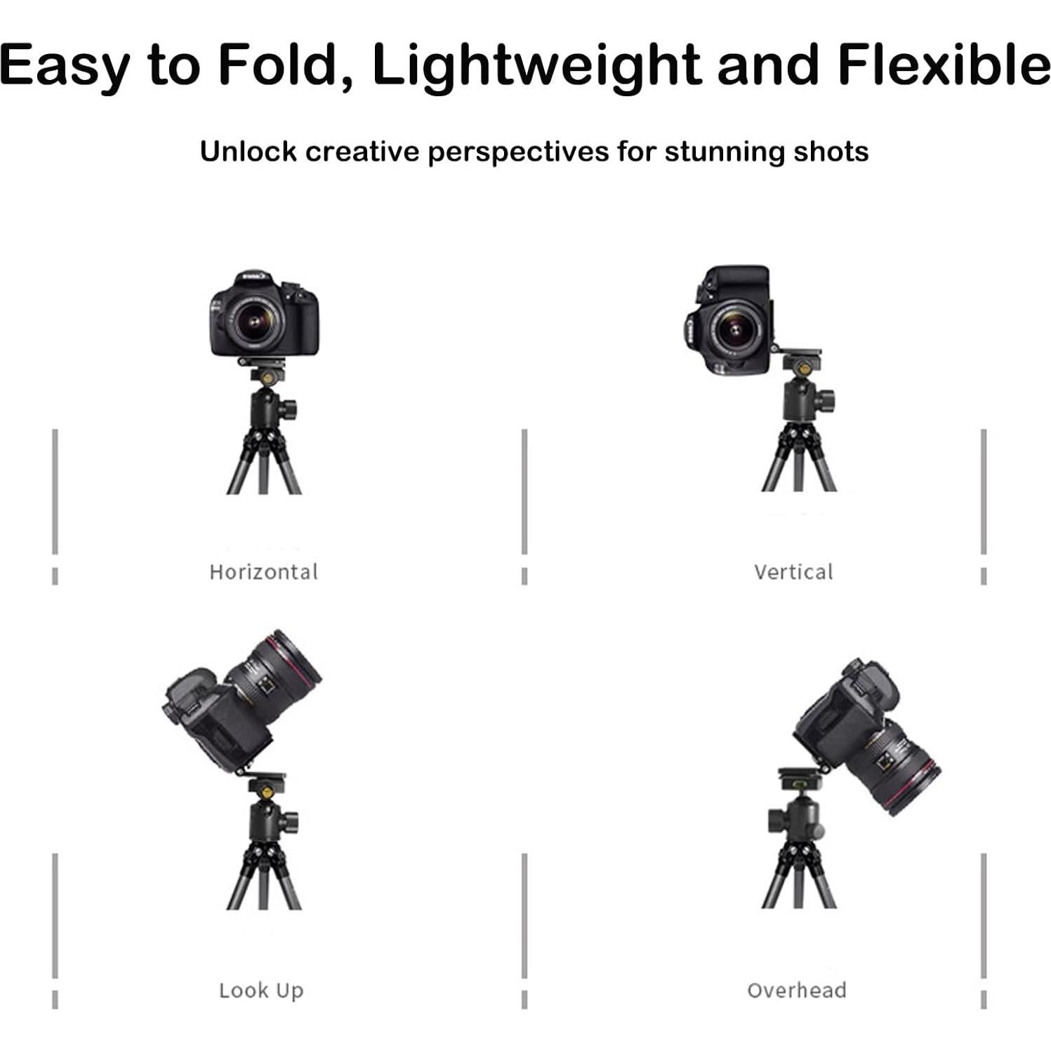 Soporte en L Plegable VEETALEE para Cámara DSLR y Sin Espejo
