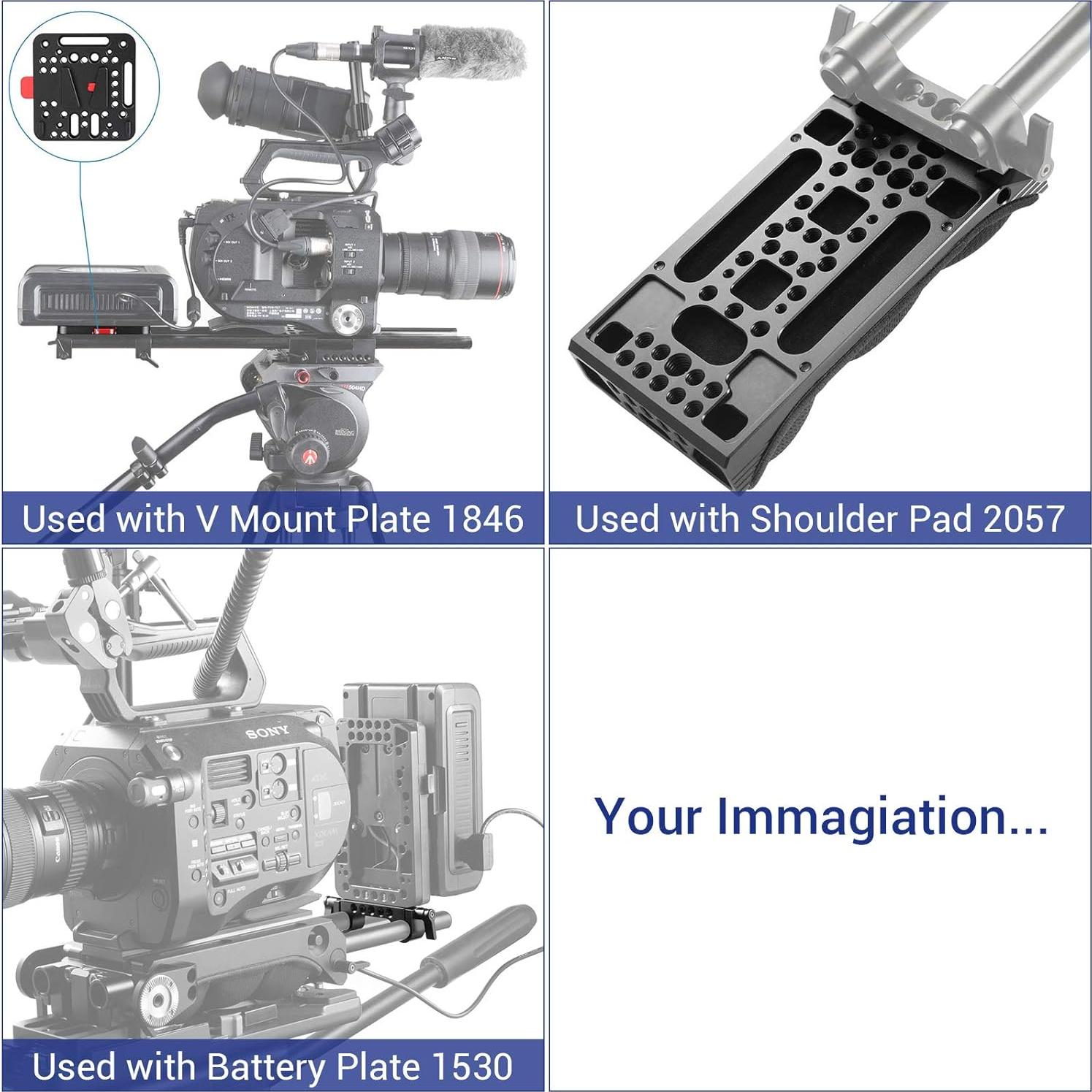 Abrazadera de Varilla 15mm SmallRig 2061 - Paquete de 2