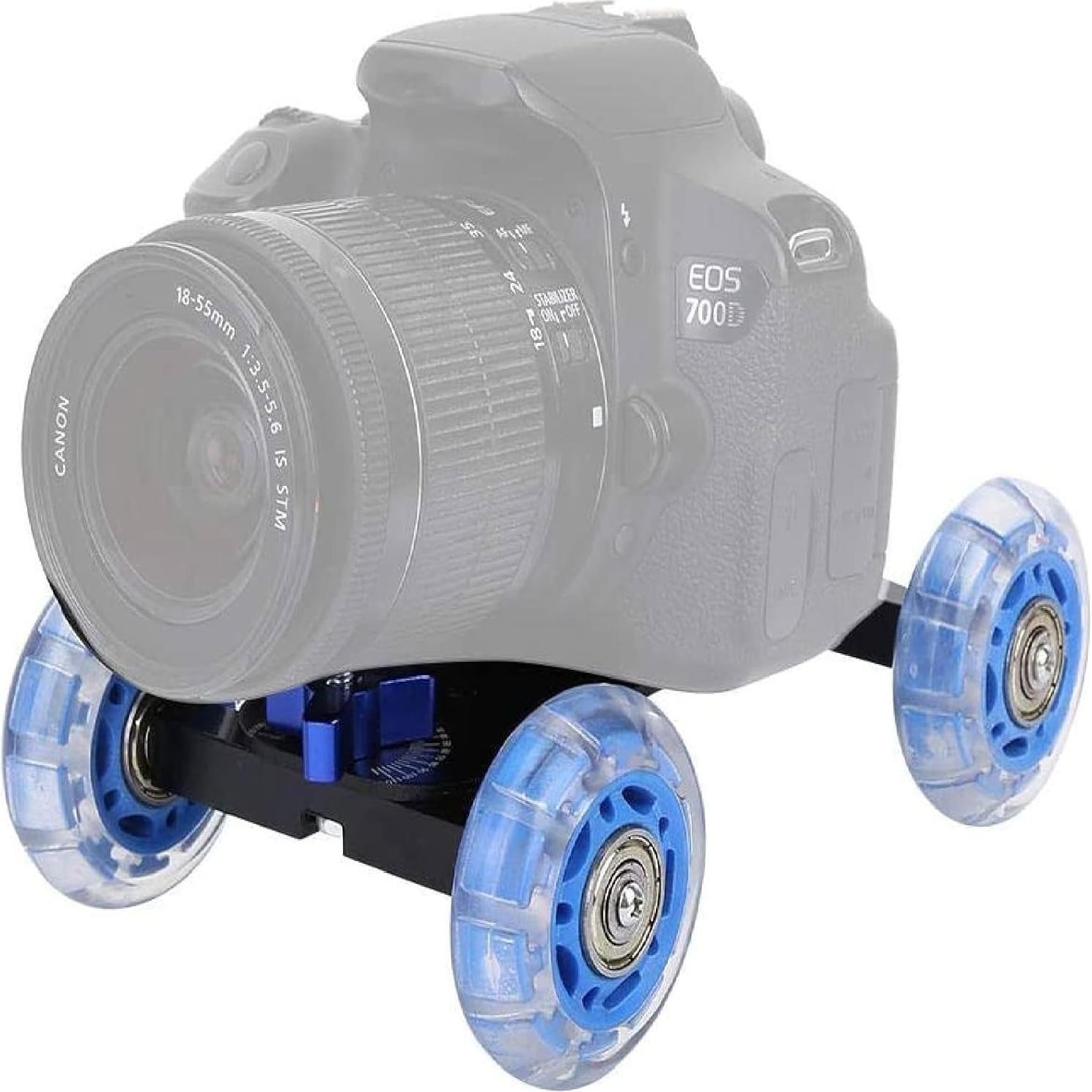 Deslizador de Cámara Portátil Tinje 10kg para DSLR y Smartphone