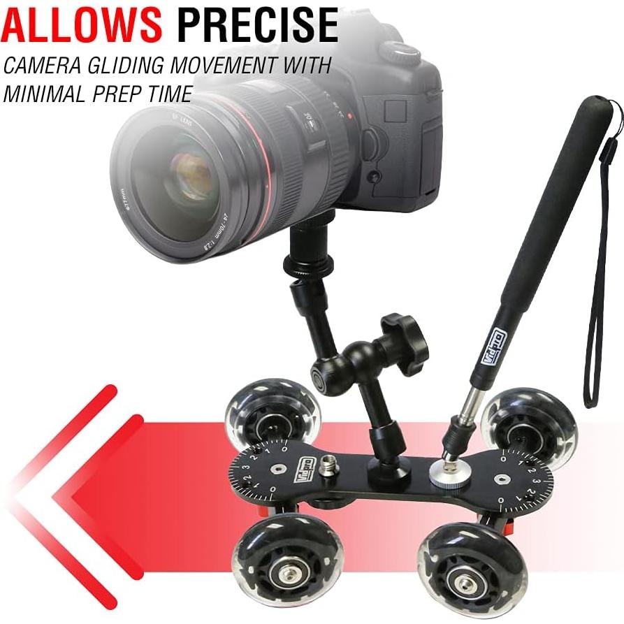 Dolly Profesional Vidpro SK-22 para Cámaras DSLR y Videocámaras