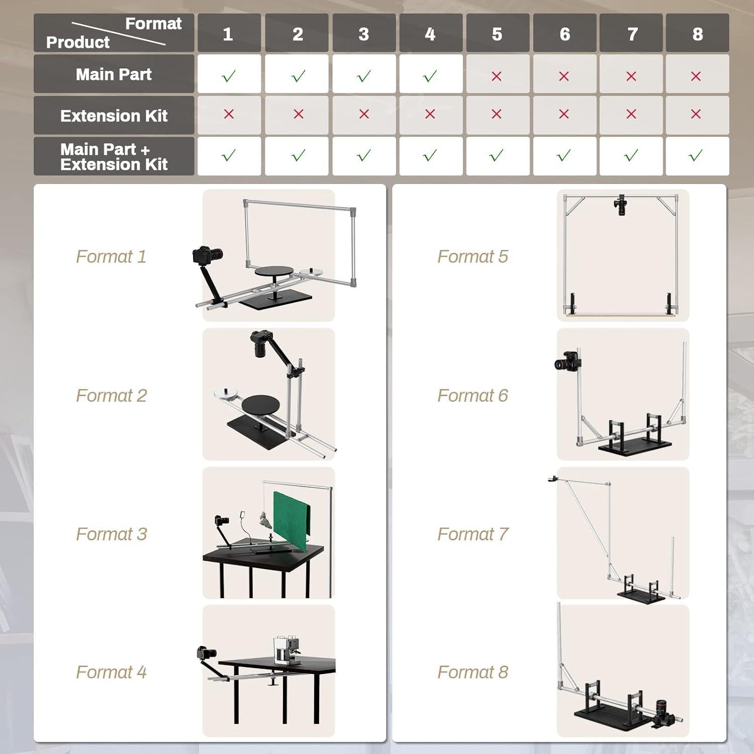 Plataforma Giratoria 360° RAUBAY Lite para Fotografía y Video