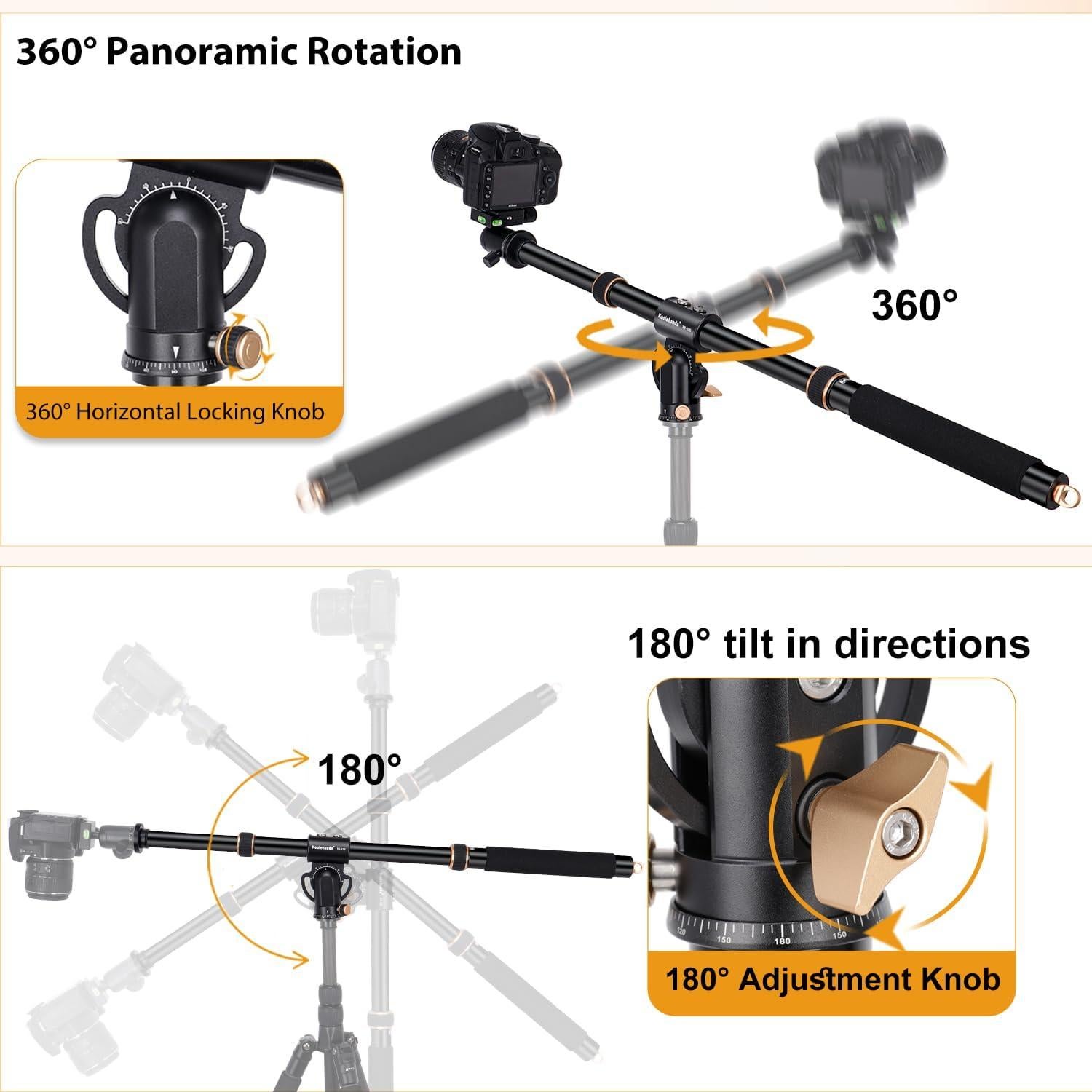 Brazo de Extensión de Trípode Koolehaoda VH-105 104 cm Ajustable