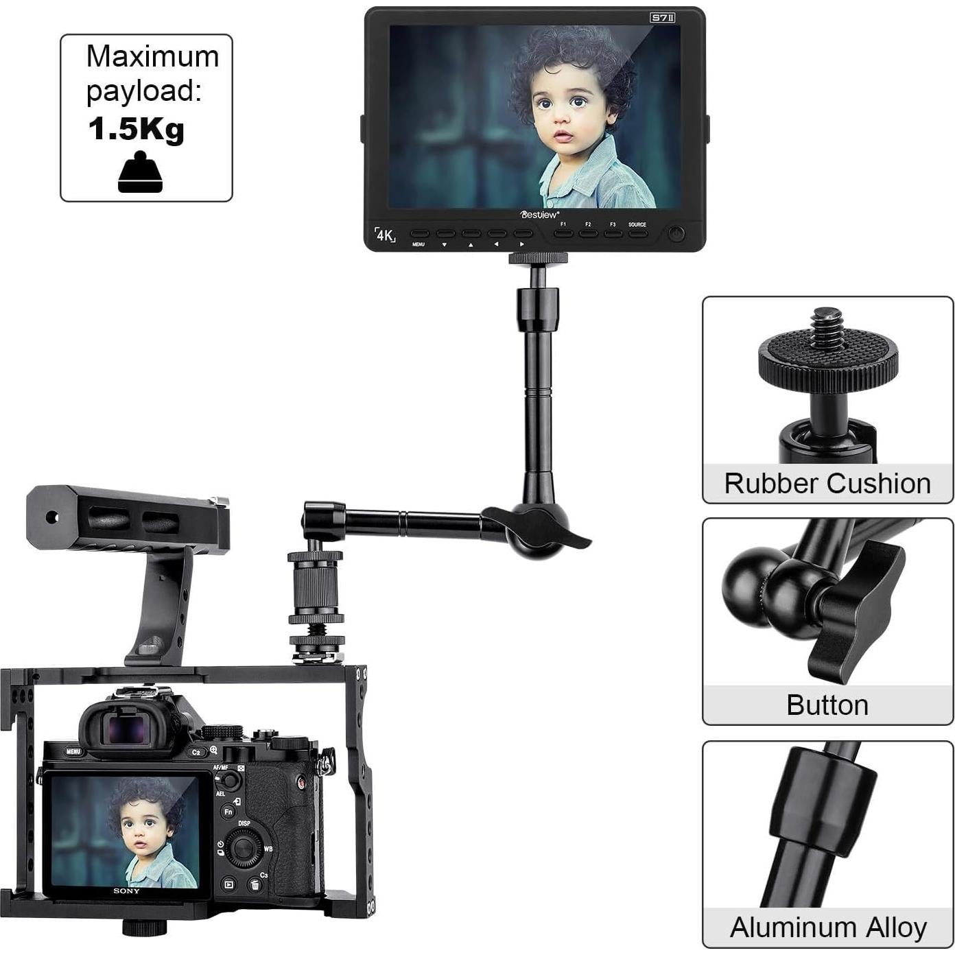 Brazo Mágico Articulado FOMITO 27.94 cm con Super Abrazadera