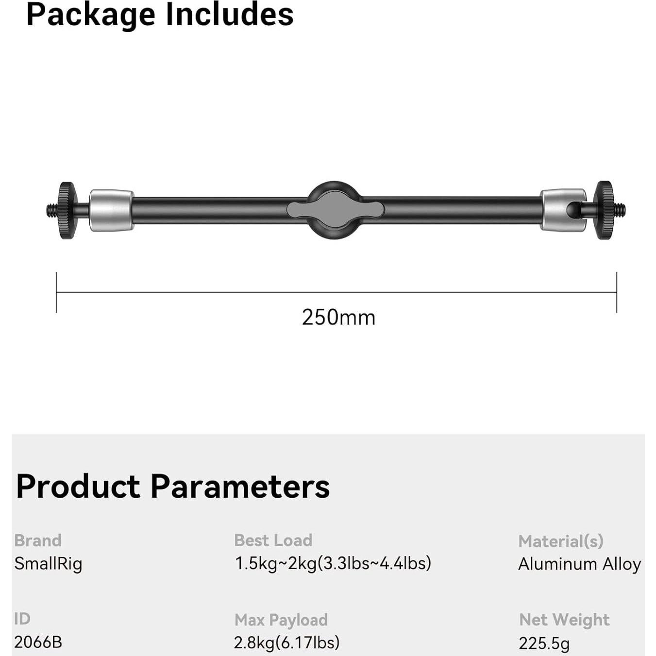 Brazo Mágico Articulado SmallRig 2066B 24.89 cm Ajustable