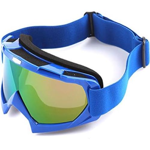 Casco de Motocross 1Storm JH601 Medio Negro + Gafas y Guantes