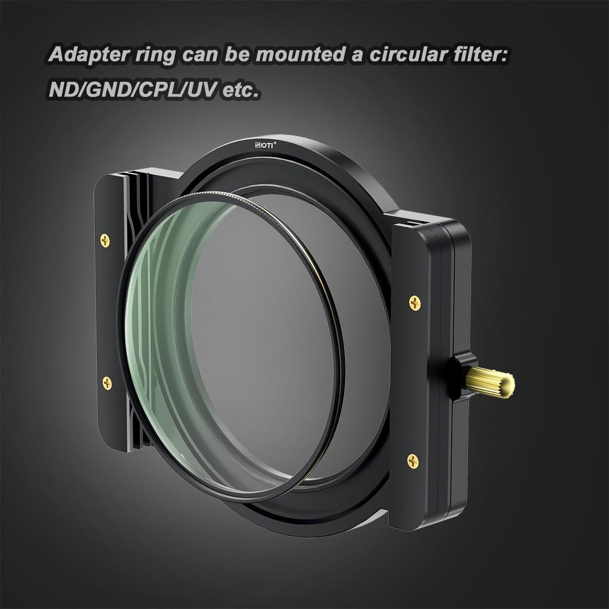 Soporte de Filtro Cuadrado SIOTI + 6 Anillos Adaptadores 58-82mm