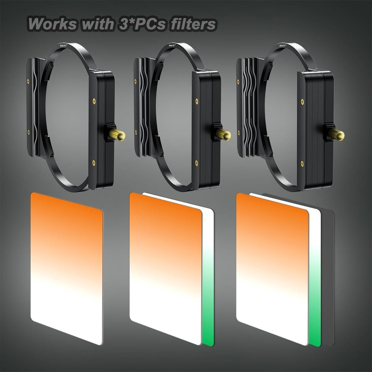 Soporte de Filtro Cuadrado SIOTI + 6 Anillos Adaptadores 58-82mm