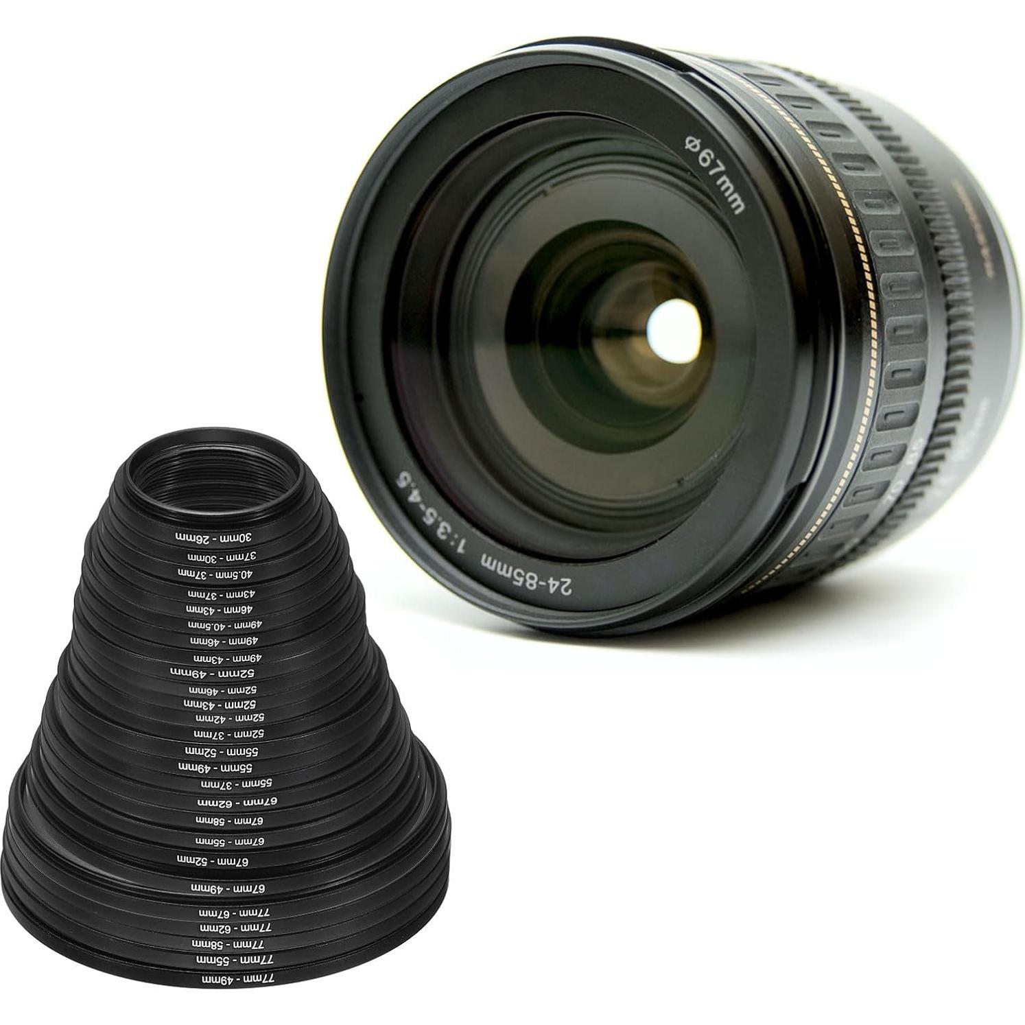 Anillo Adaptador Reductor PATIKIL 37mm a 30mm Aluminio Negro