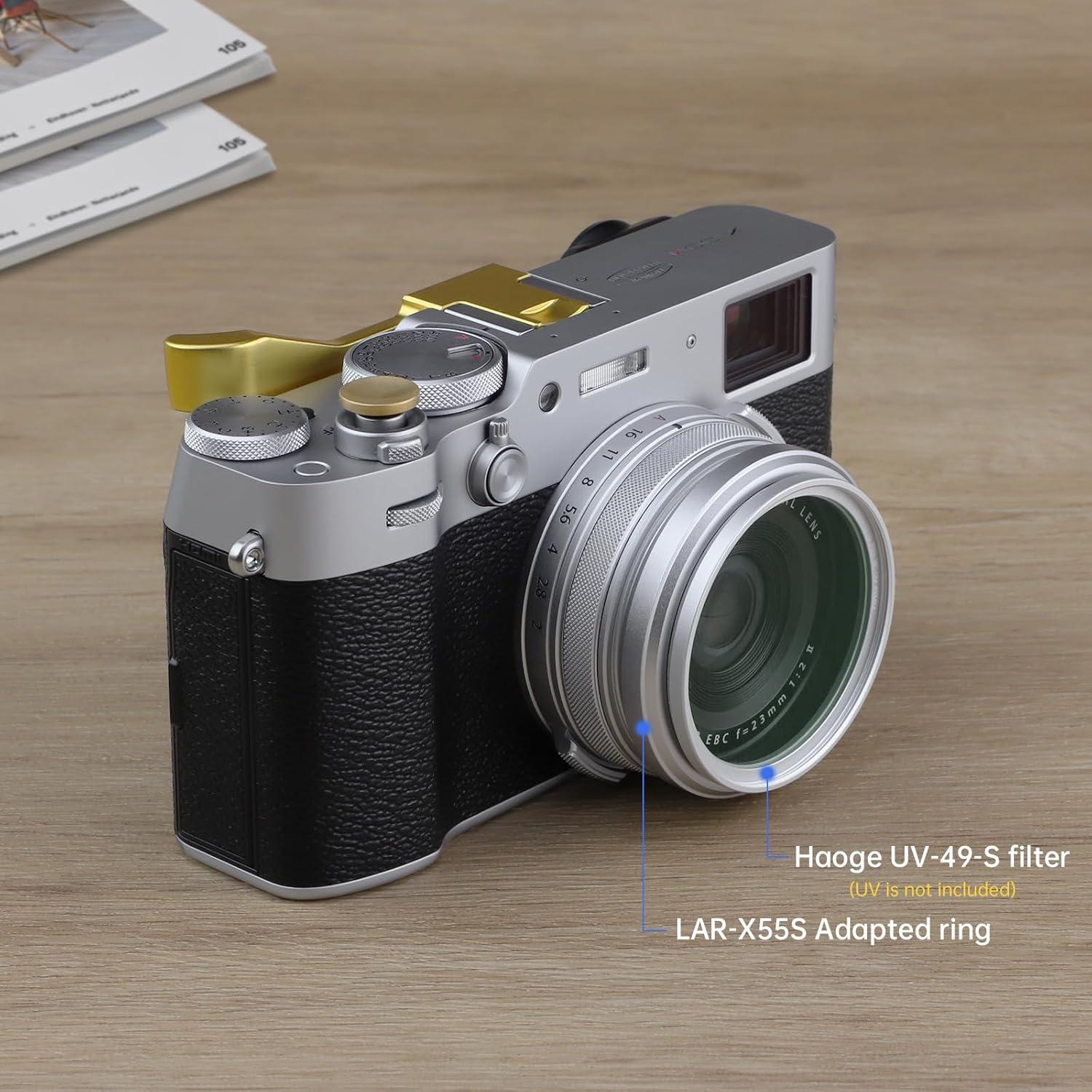 Anillo Adaptador de Filtro 49mm Haoge para Fujifilm X100V/X100VI