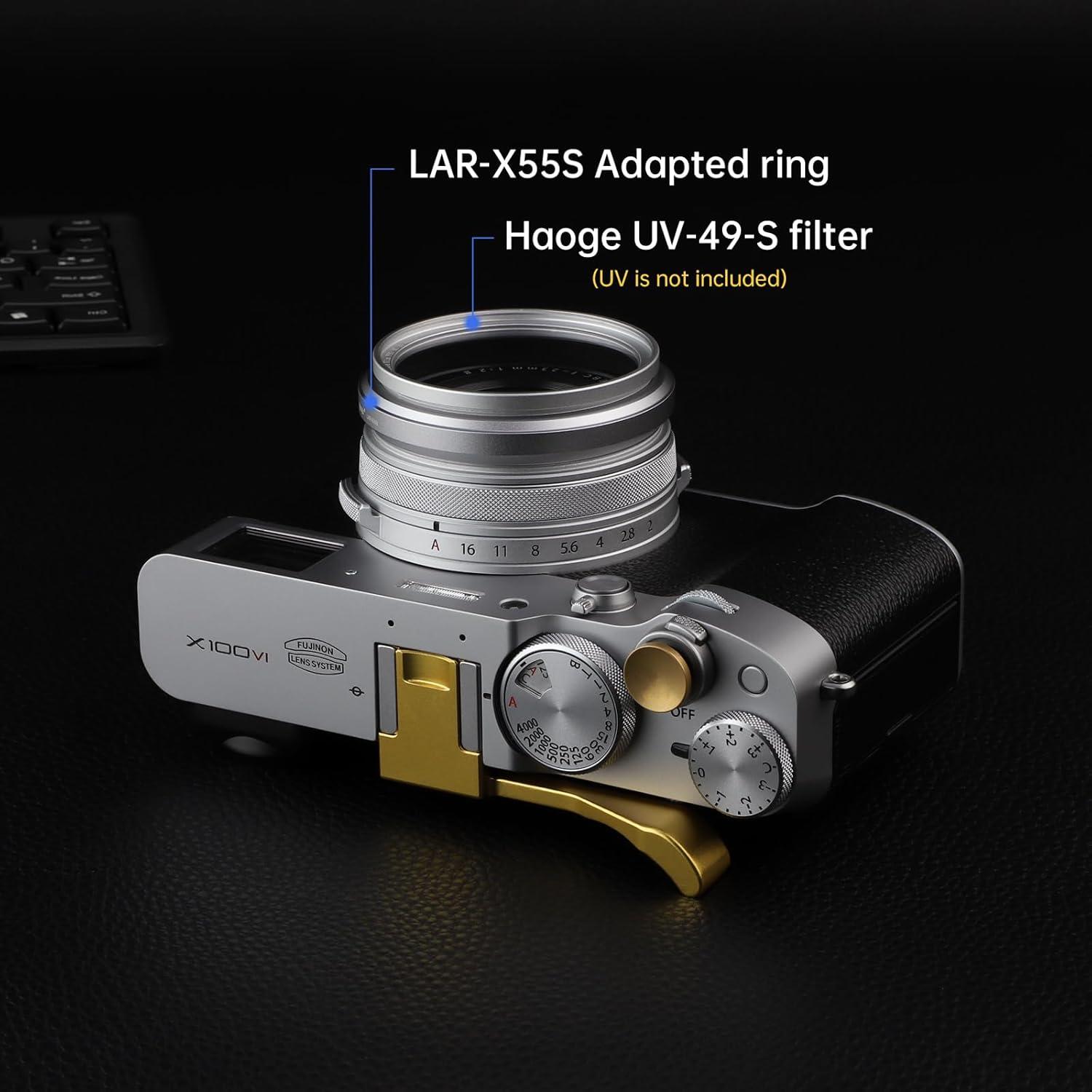 Anillo Adaptador de Filtro 49mm Haoge para Fujifilm X100V/X100VI